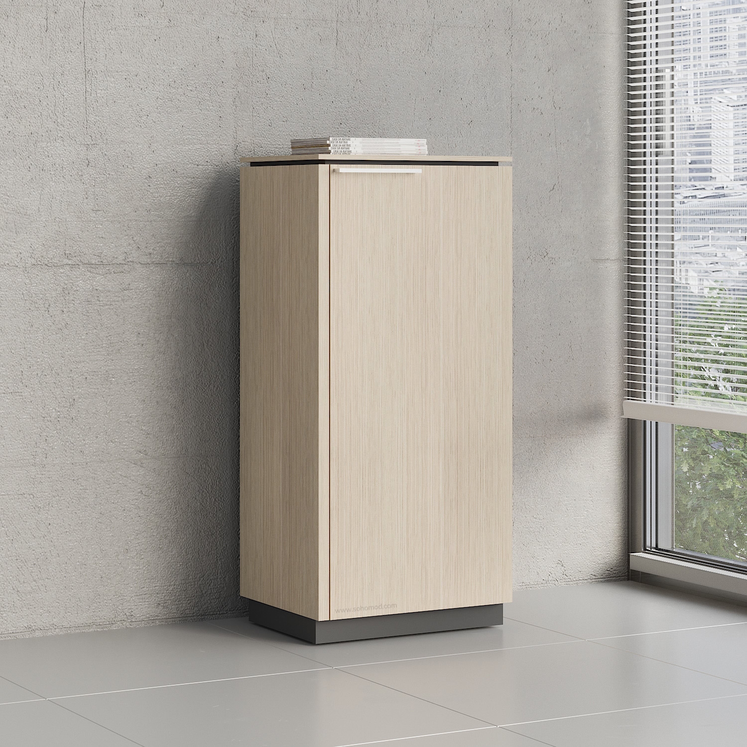Status Office H45.9" Cabinet w/Right Front Door