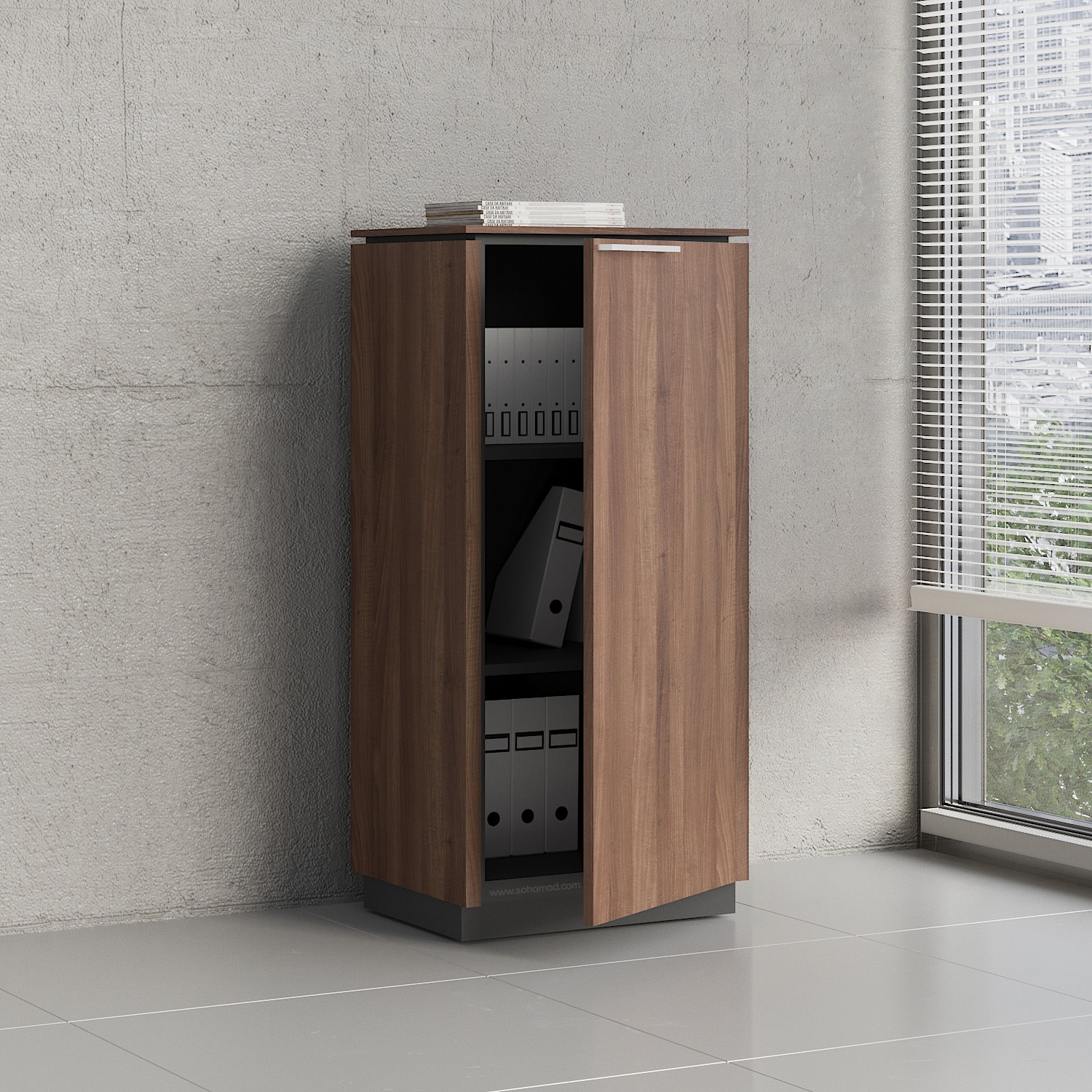 Status Office H45.9" Cabinet w/Right Front Door