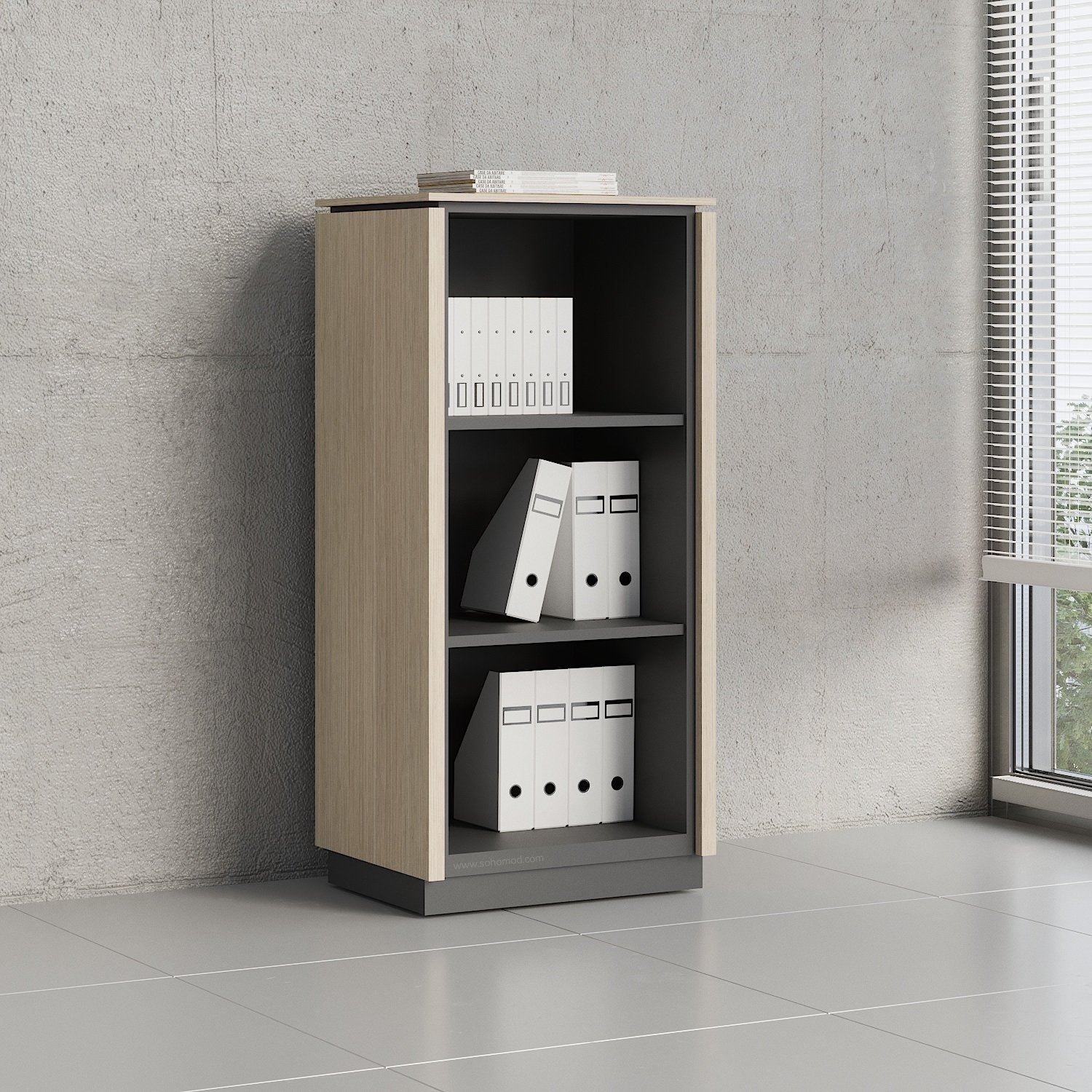 Status Office Bookcase w/Shelves