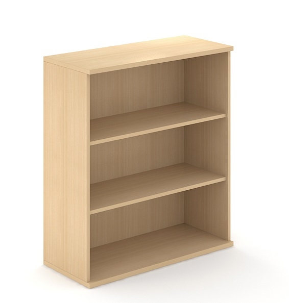 Uni Melamine Office Bookcase w/3 Shelves