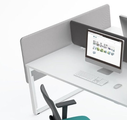 Sonic Side Acoustic Screen for Desk Bench