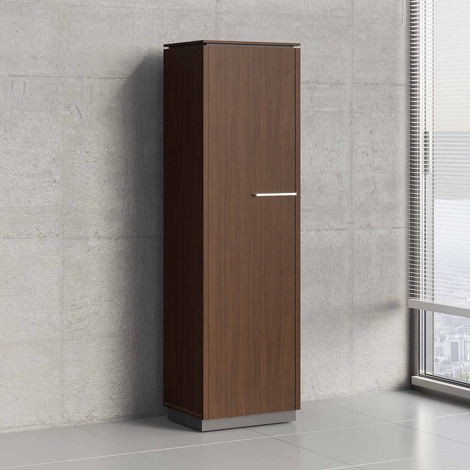 Status Office H73.7" Cabinet w/Left Front Door