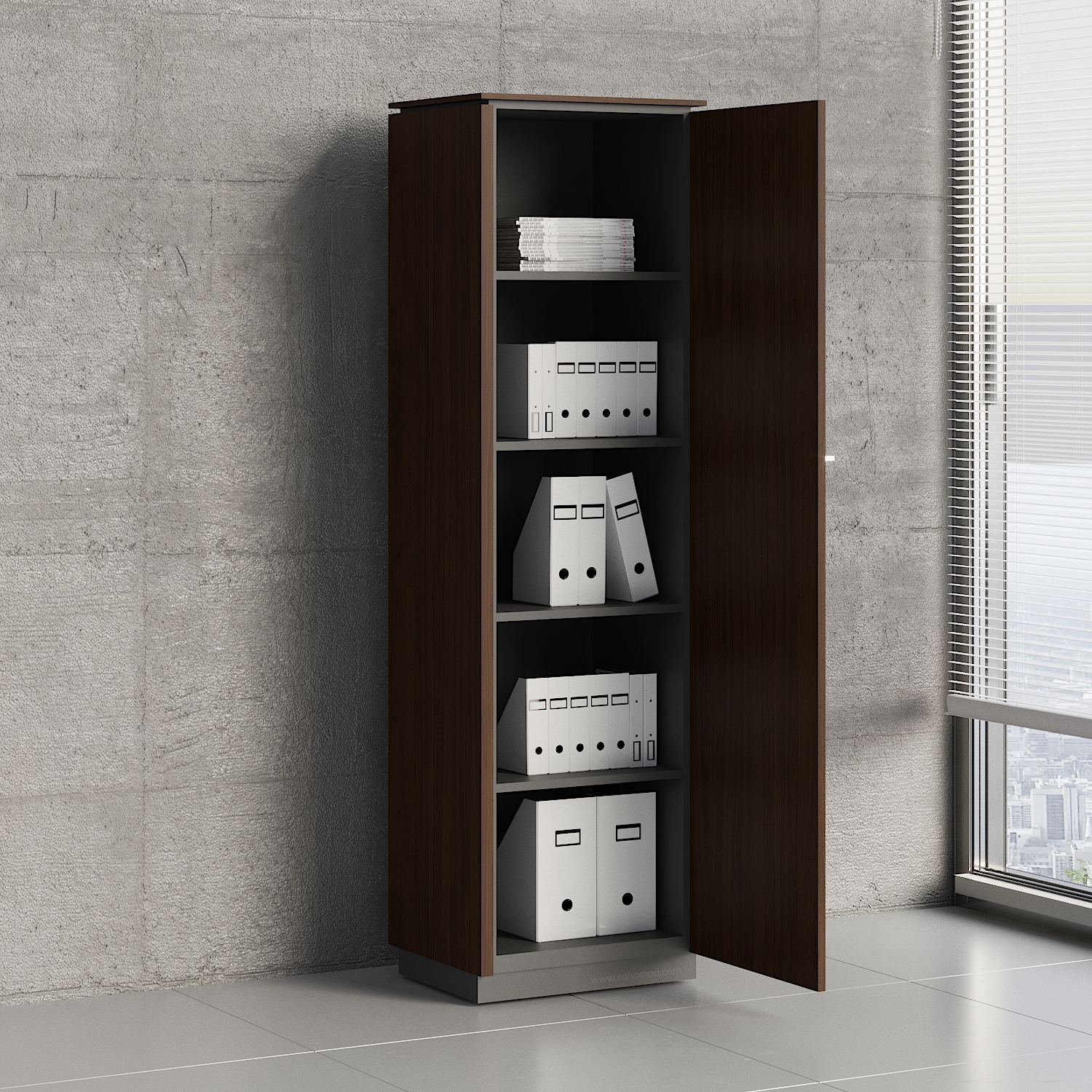 Status Office H73.7" Cabinet w/Right Front Door