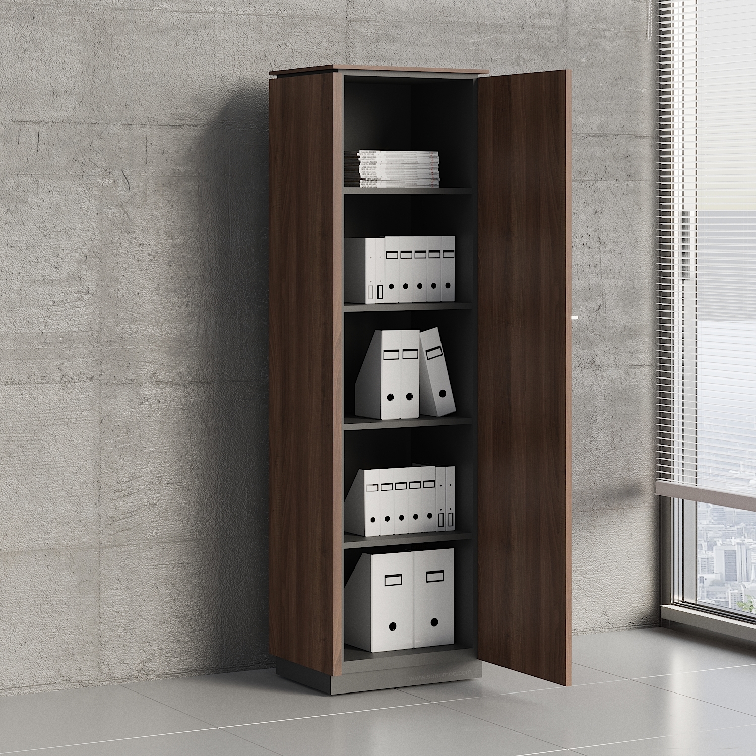 Status Office H73.7" Cabinet w/Right Front Door