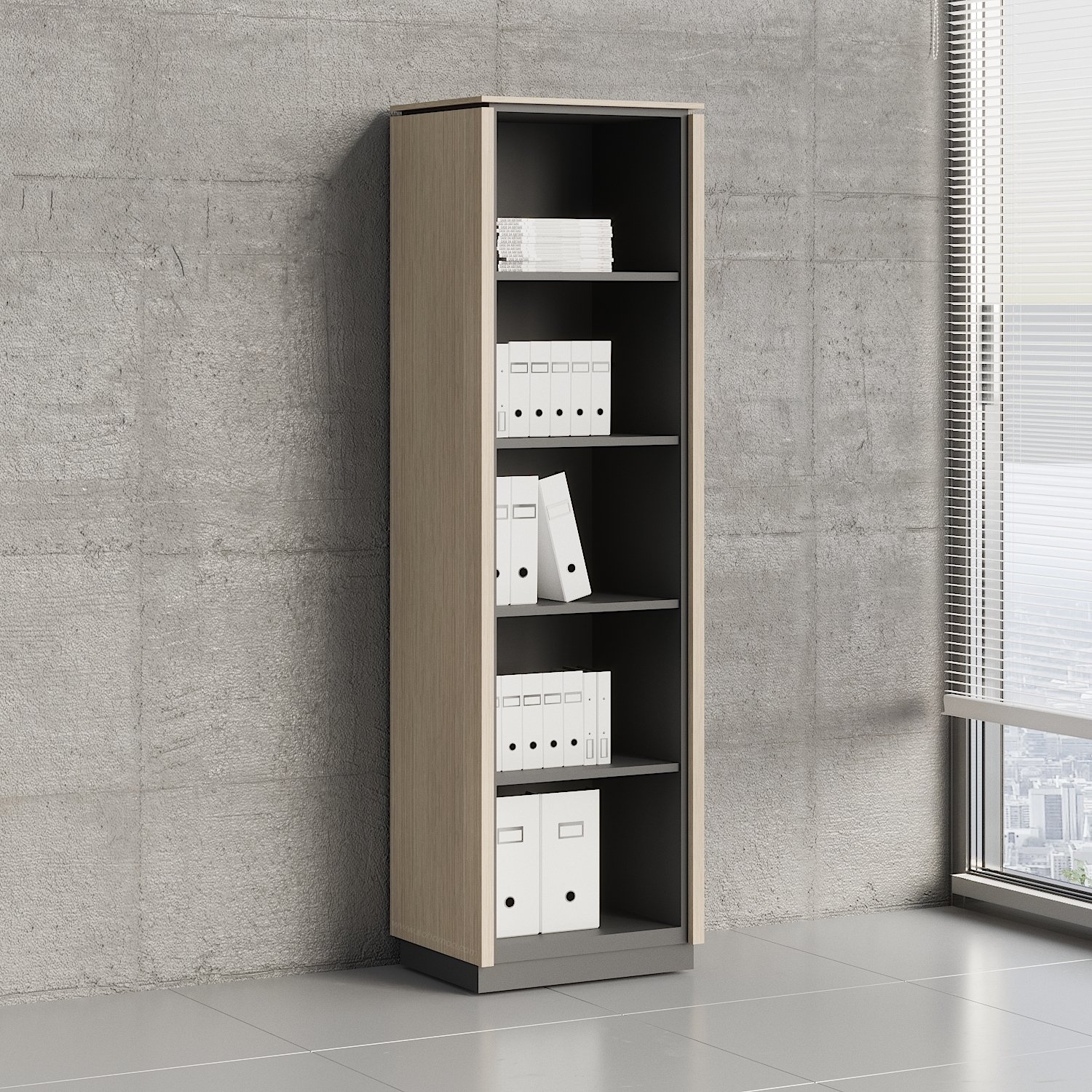 Status Office Bookcase w/Shelves