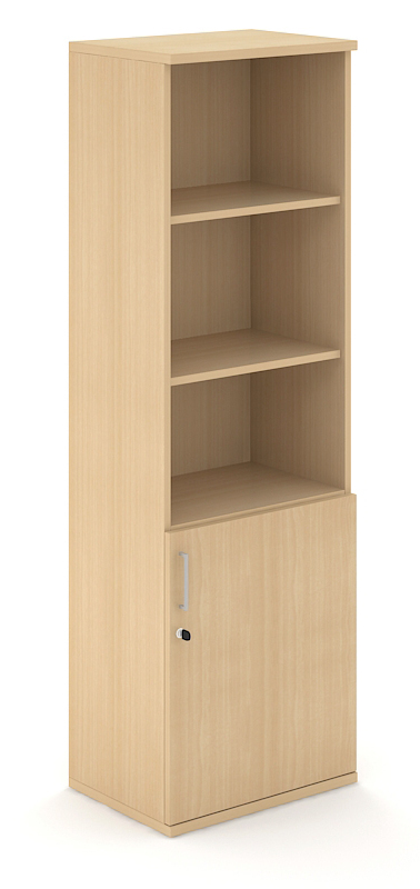 Uni Melamine Office Lockable Cabinet w/Door & 3 Shelves