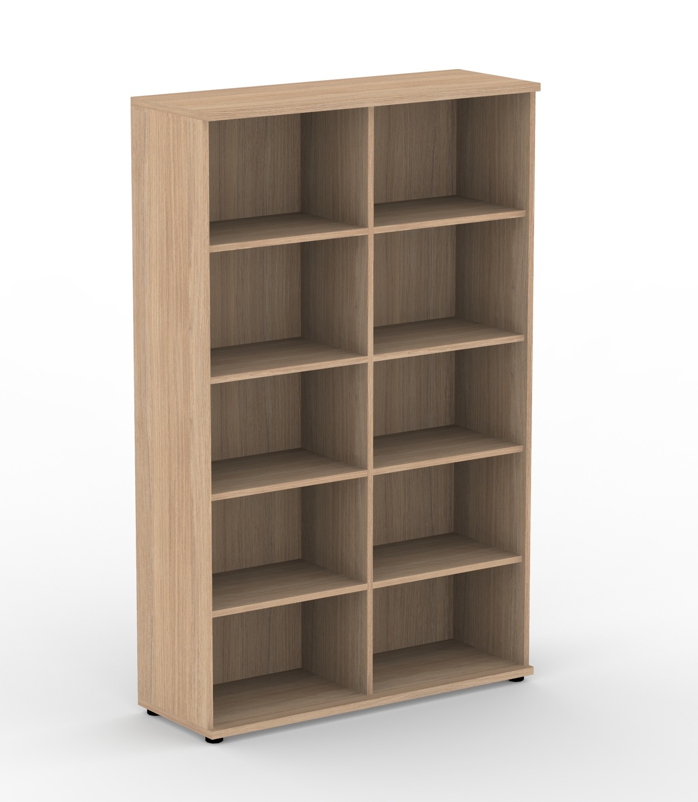 Uni Melamine Office Bookcase w/10 Shelves