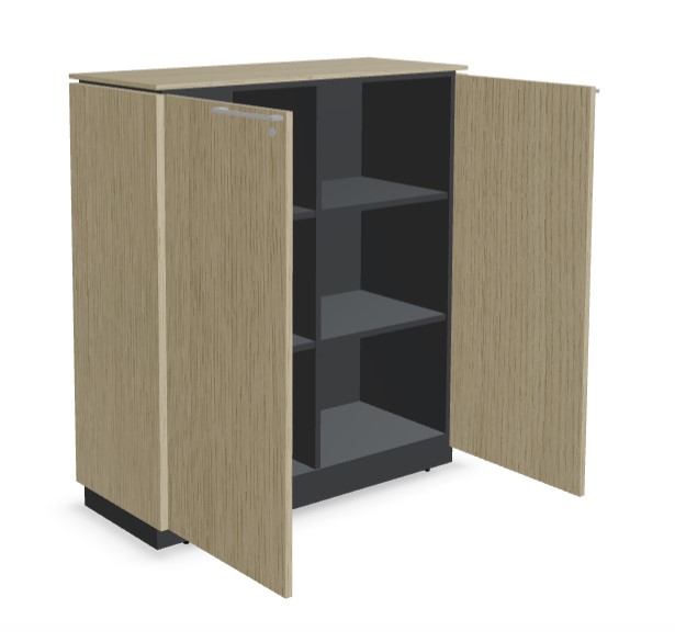 Status Office H45.9" Cabinet w/2 Doors