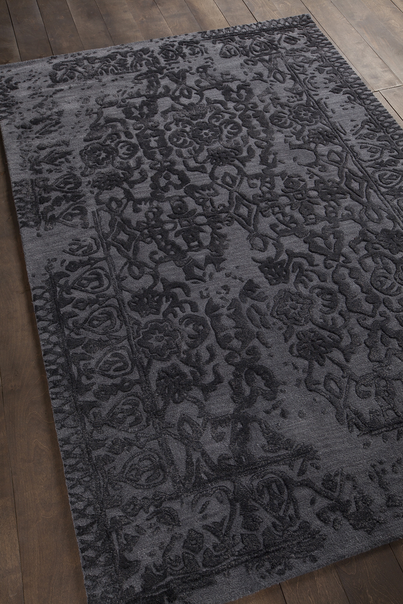 Xia Wool/Viscose Rectangular Handmade Rug