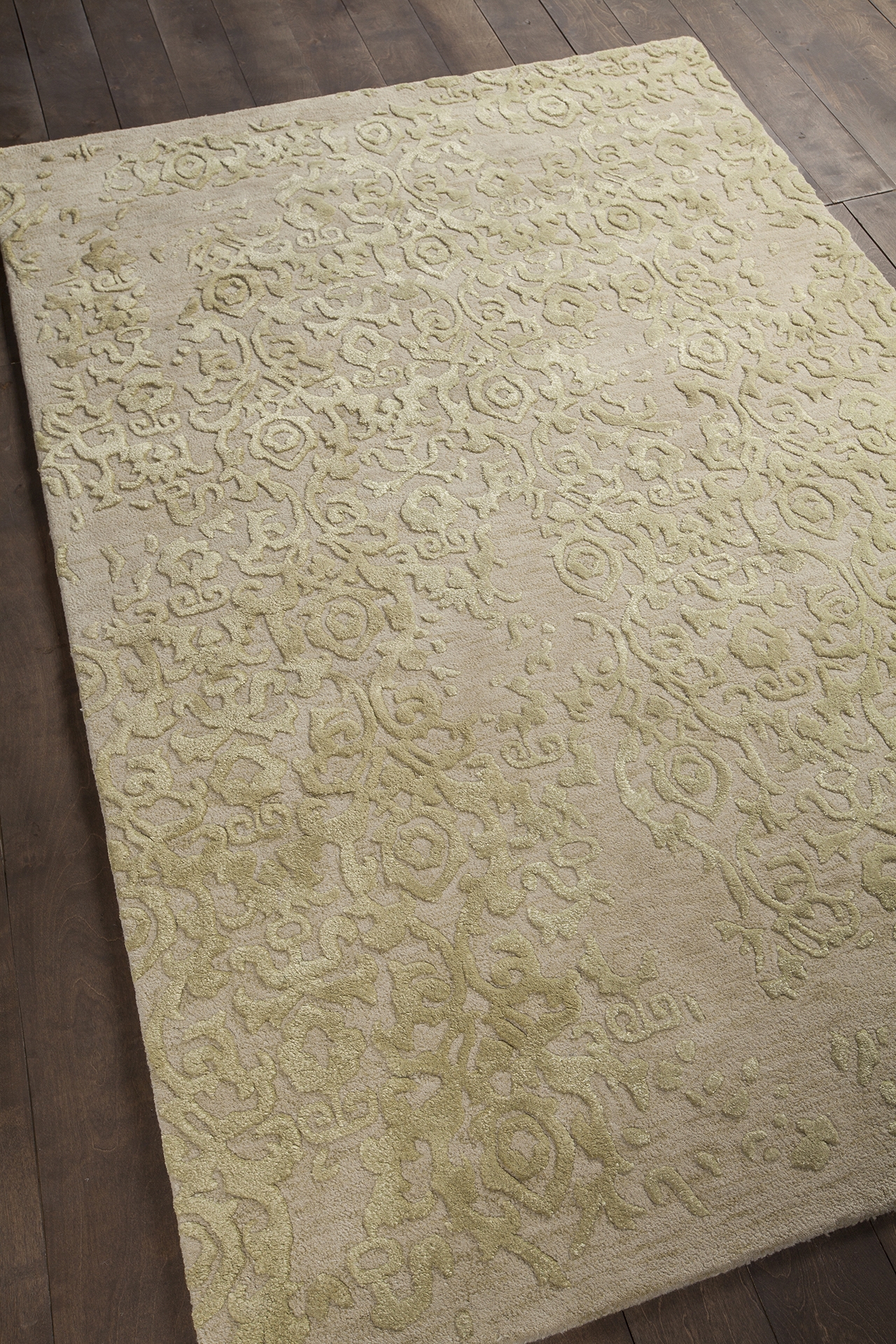 Xia Wool/Viscose Rectangular Handmade Rug