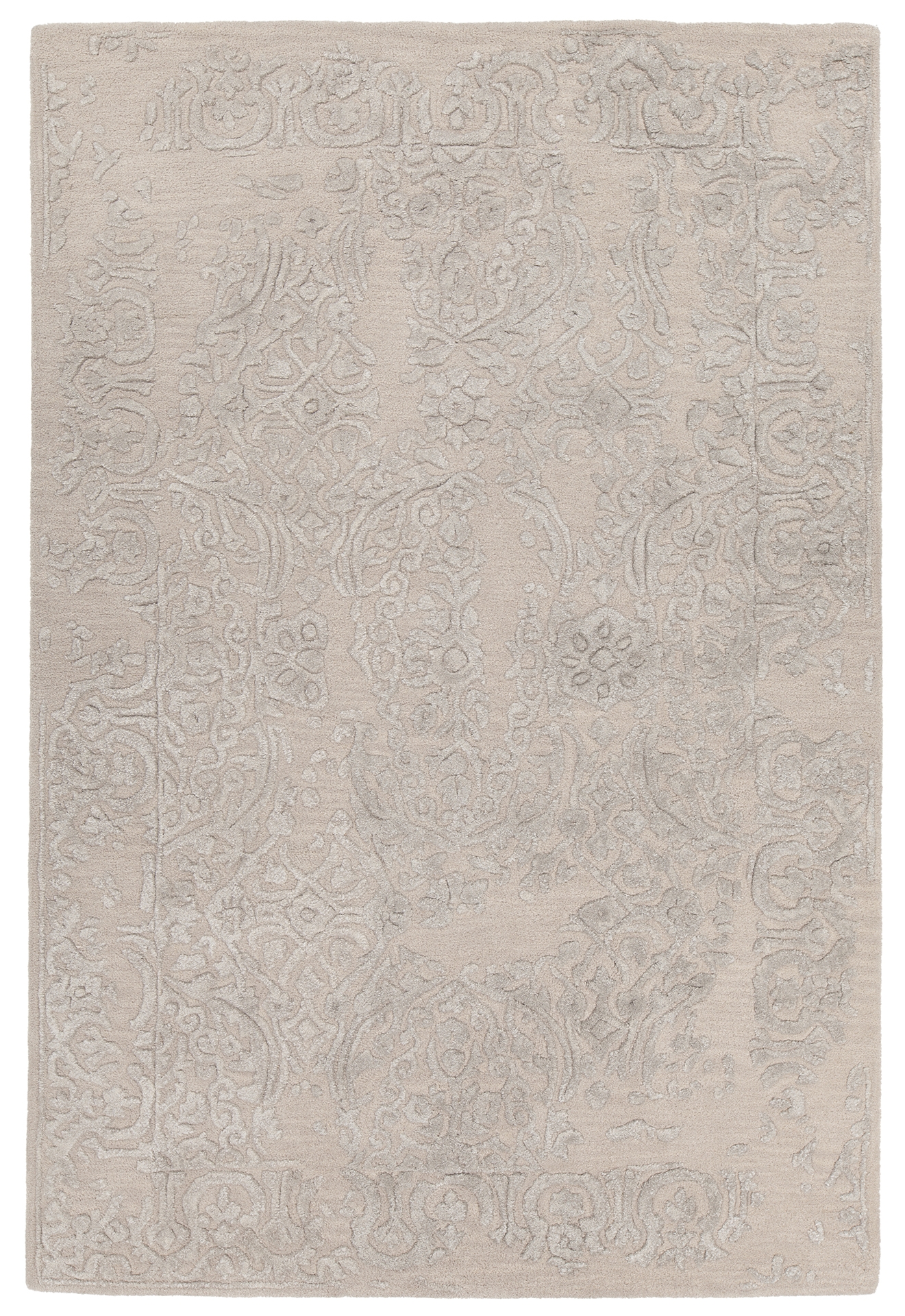 Xia Wool/Viscose Rectangular Handmade Rug