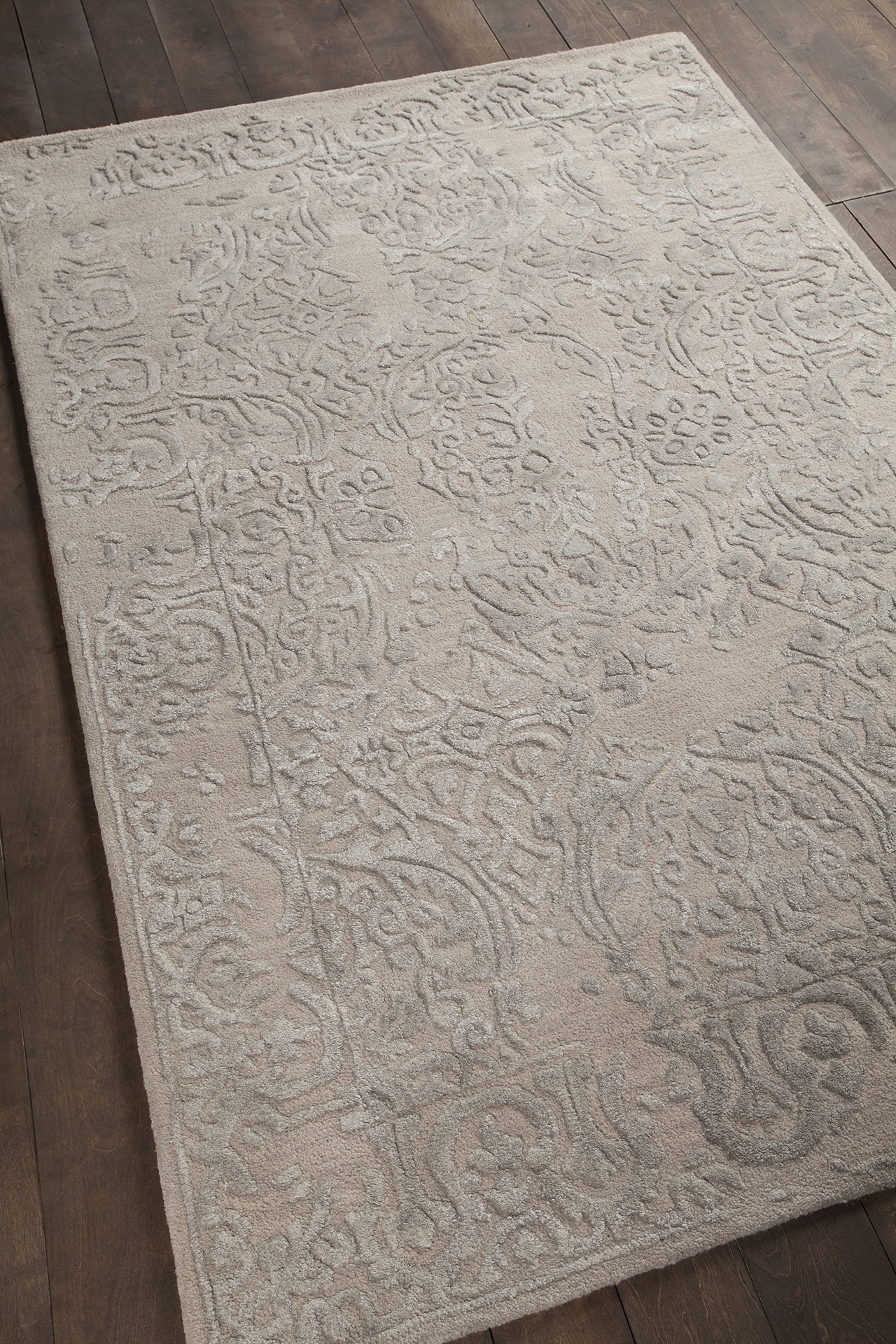 Xia Wool/Viscose Rectangular Handmade Rug, 7'9" x 10'6"