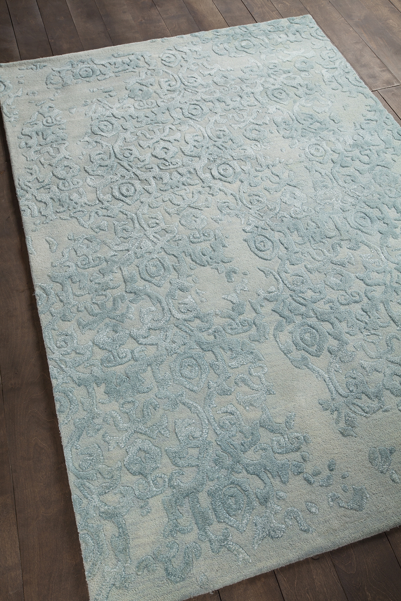 Xia Wool/Viscose Rectangular Handmade Rug