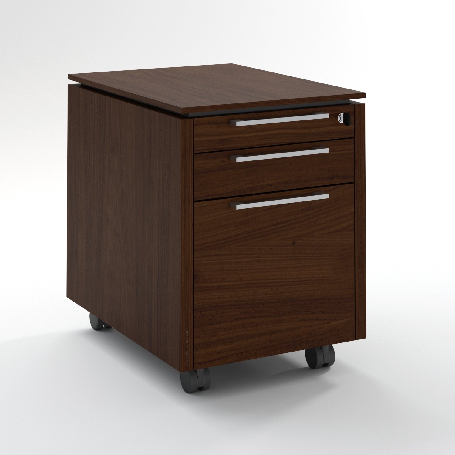 Status Office Lockable Mobile Pedestal w/Drawers & Pencil Tray