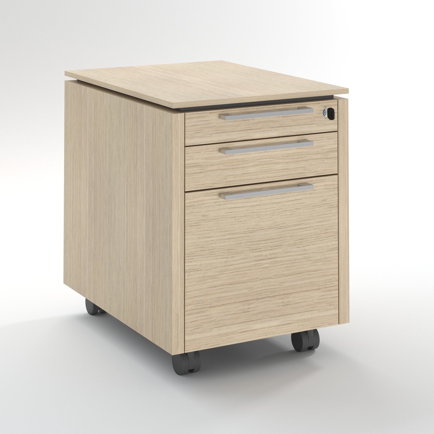 Status Office Lockable Mobile Pedestal w/Drawers & Pencil Tray