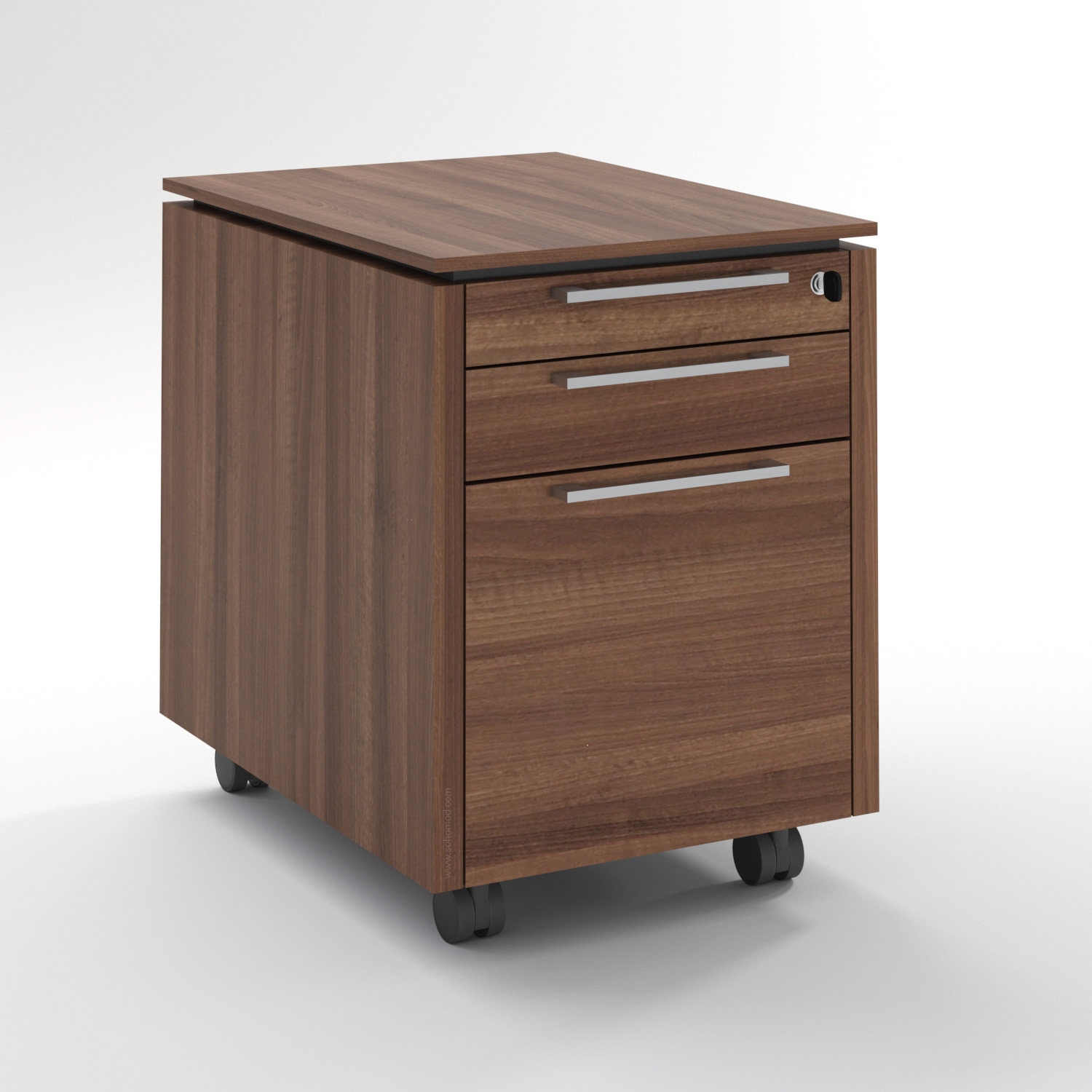 Status Office Lockable Mobile Pedestal w/Drawers & Pencil Tray
