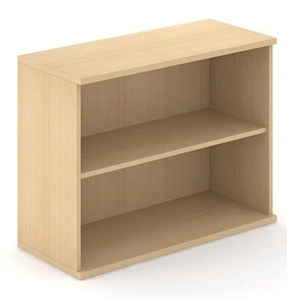 Uni Melamine Office Bookcase w/2 Shelves
