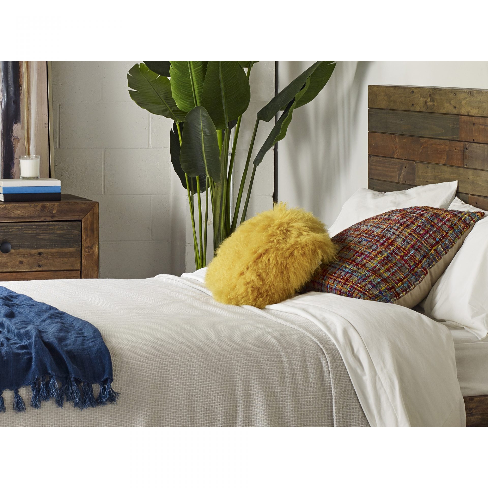 Lamb Rectangle Fur Pillow by MOE'S