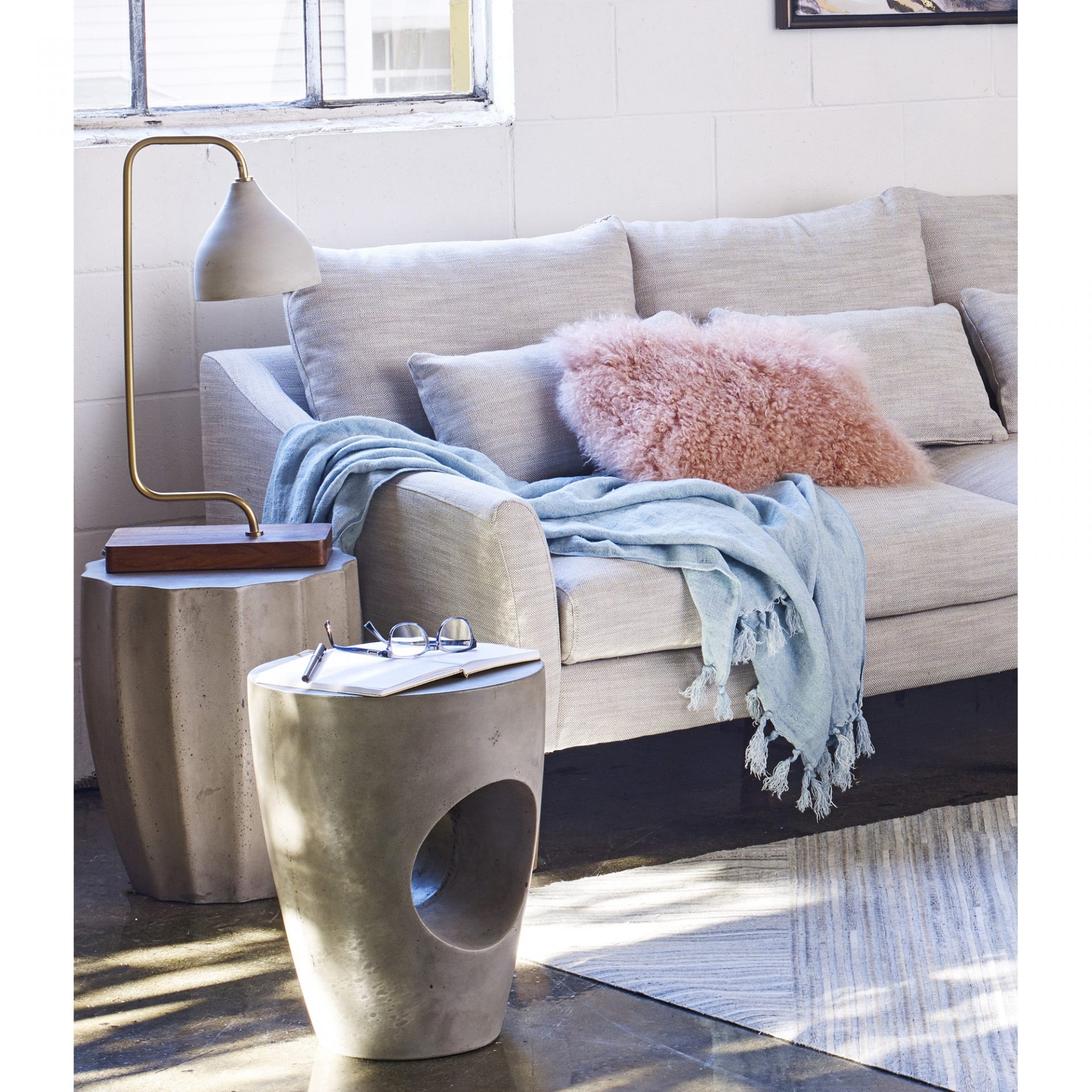 Lamb Rectangle Fur Pillow by MOE'S