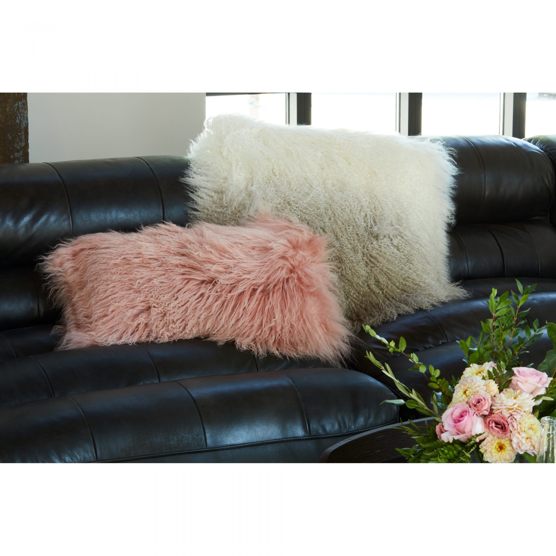 Lamb Rectangle Fur Pillow by MOE'S