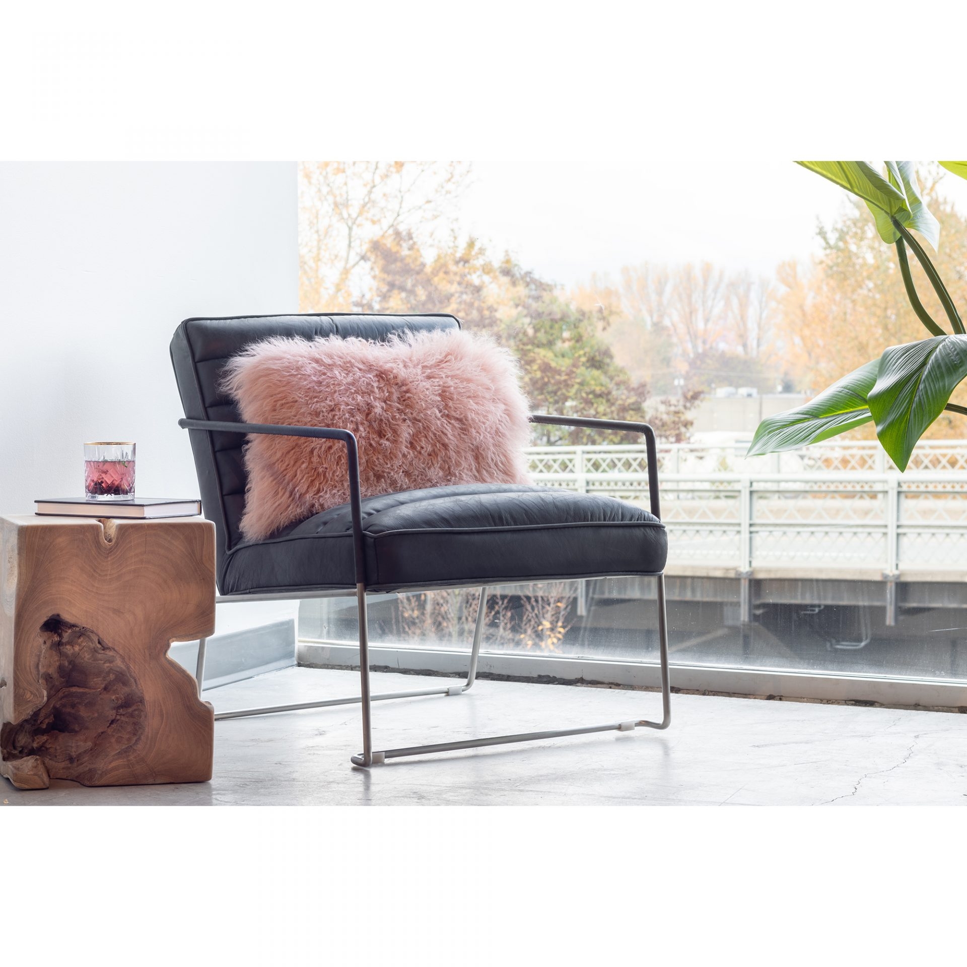 Lamb Rectangle Fur Pillow by MOE'S