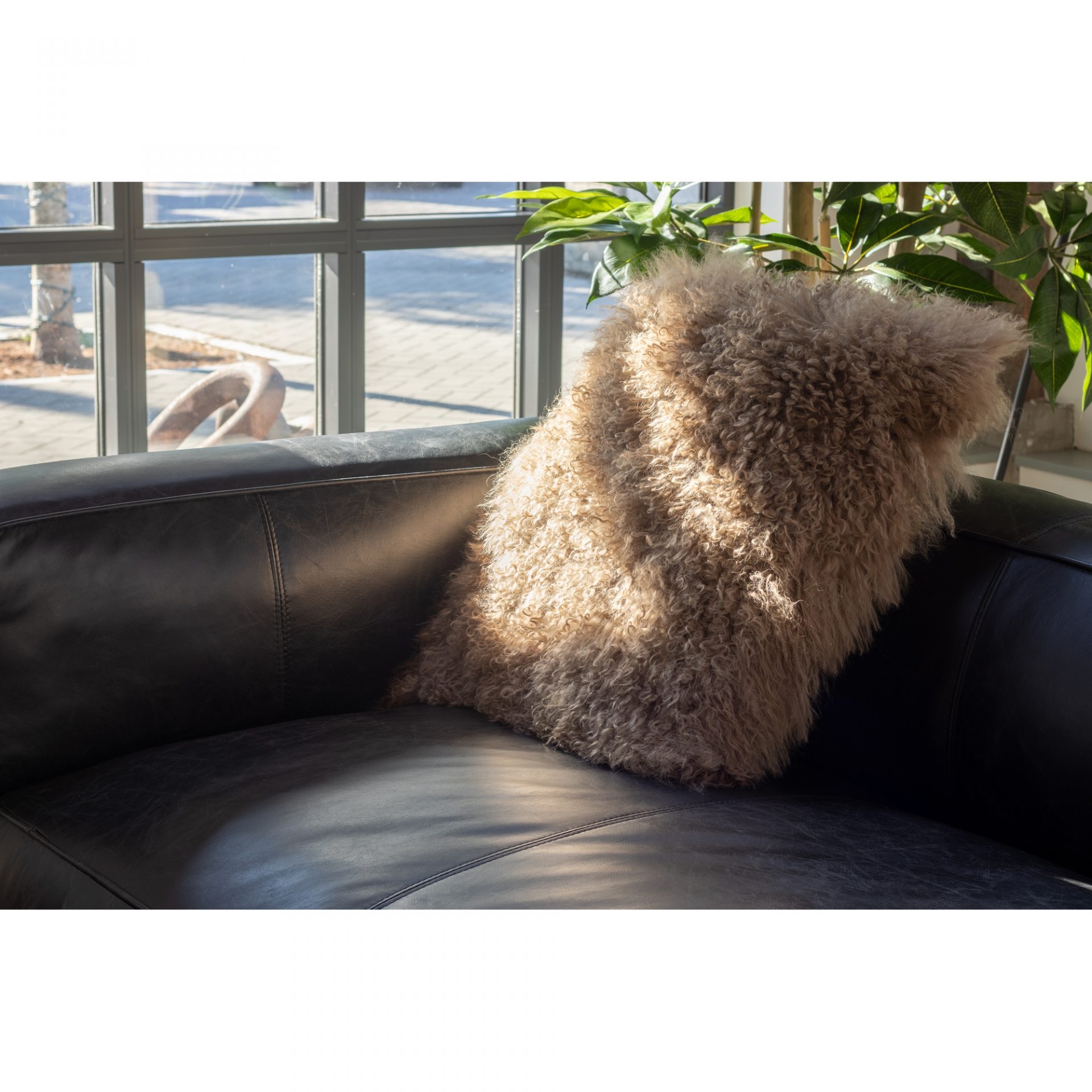 Lamb Fur Pillow, Large Size by MOE'S