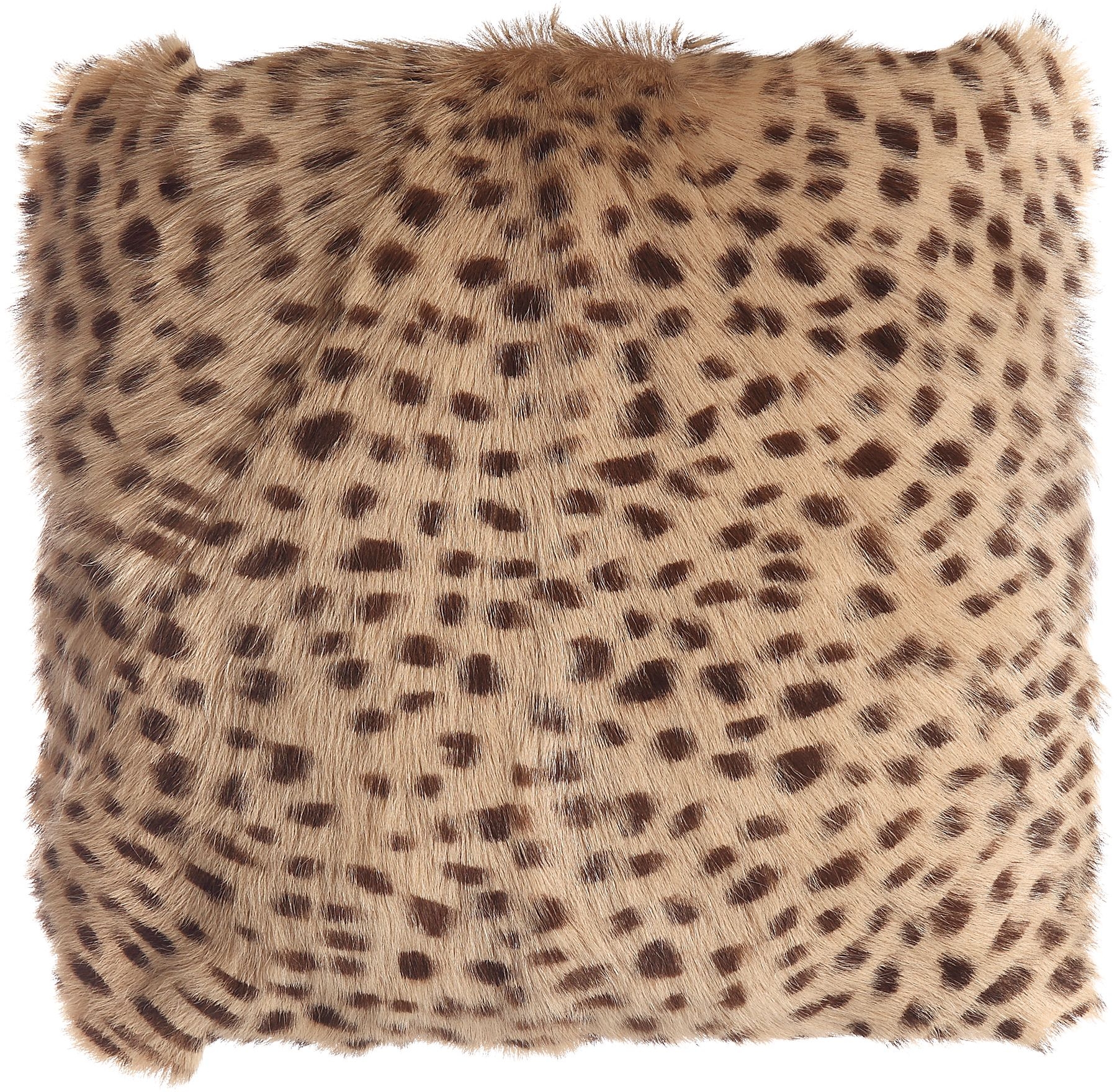 Spotted Goat Fur Pouf