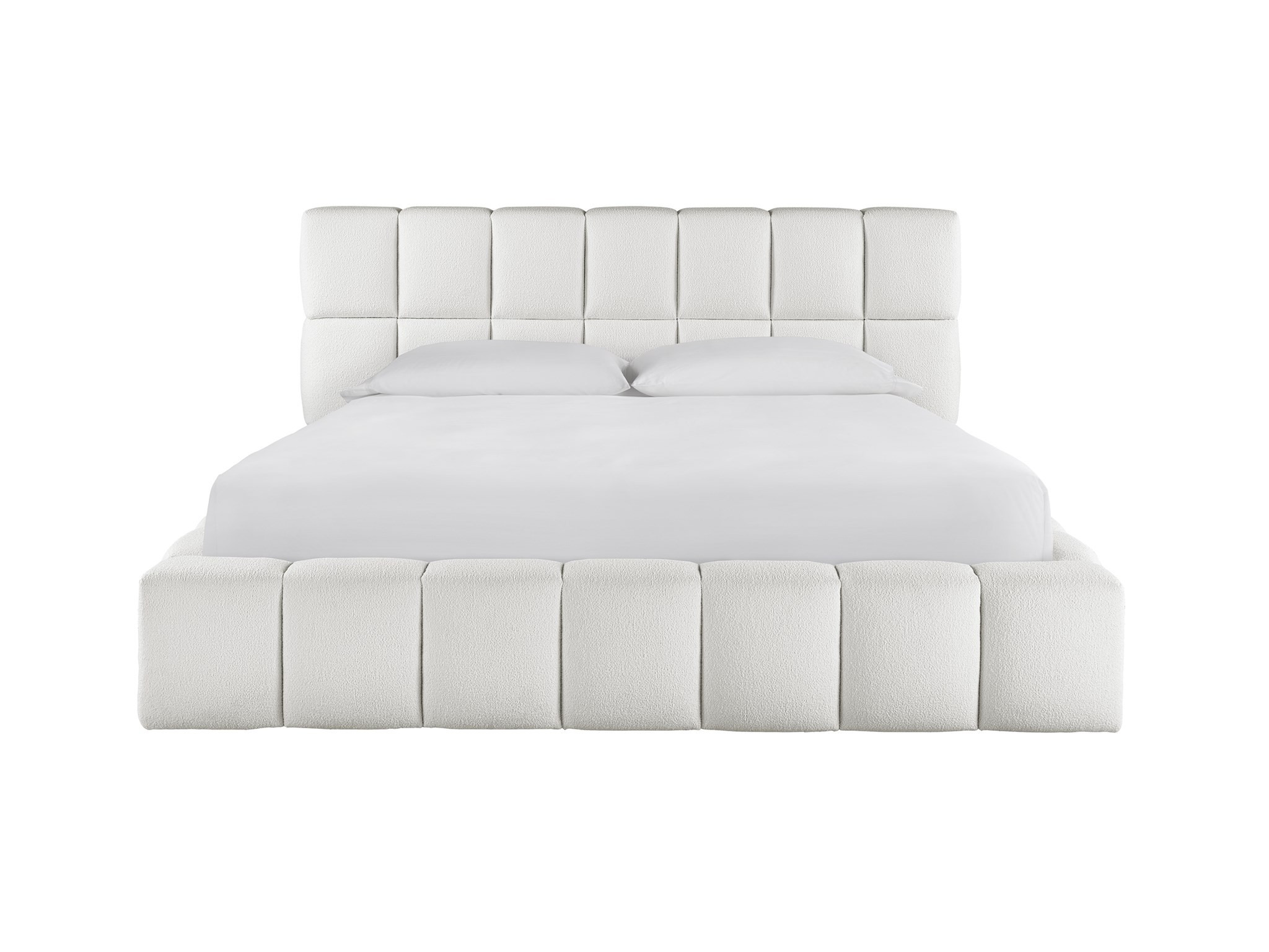 Colina Fabric Platform Bed, King Size
