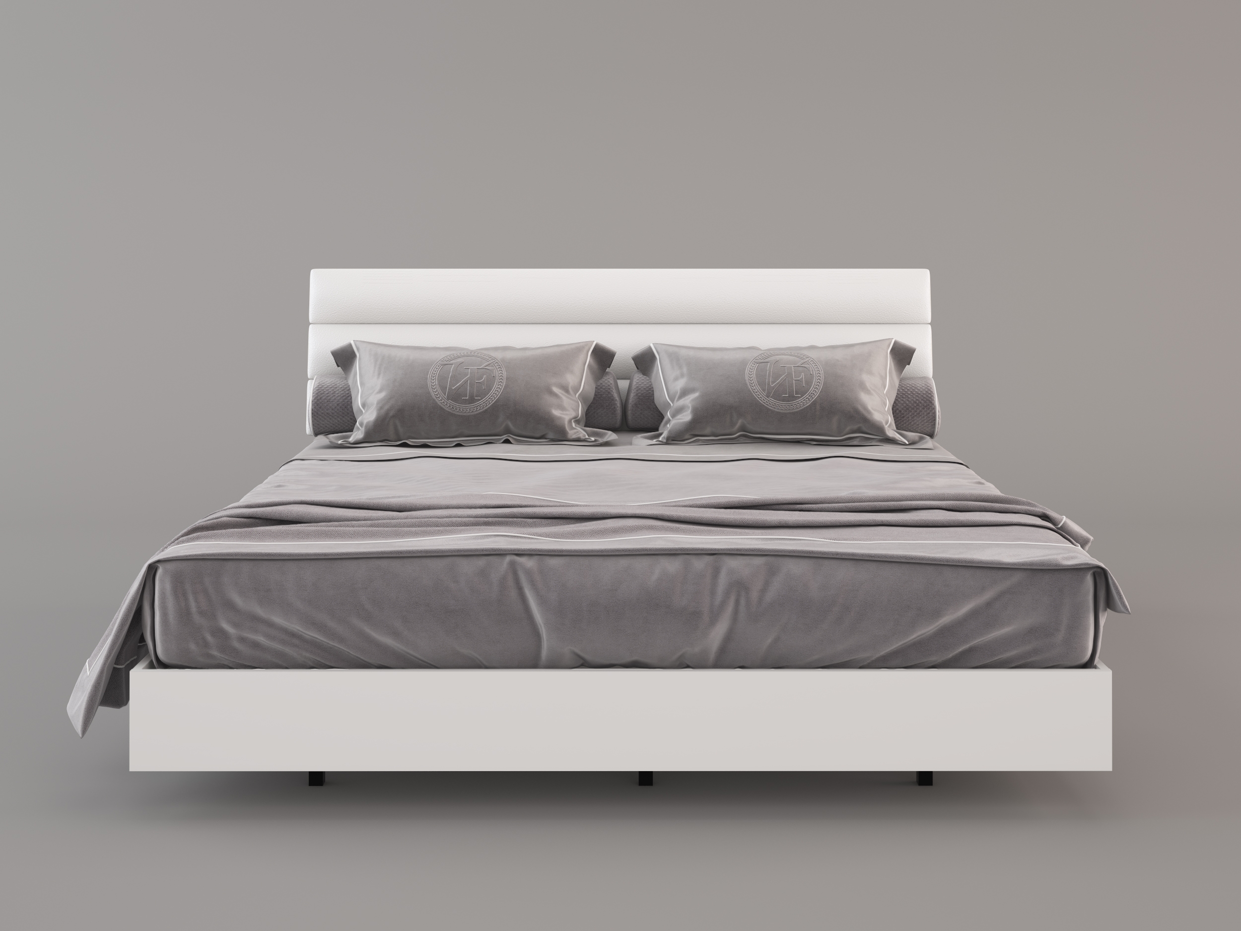 Lyon Faux Leather Tufted Platform Bedroom Set