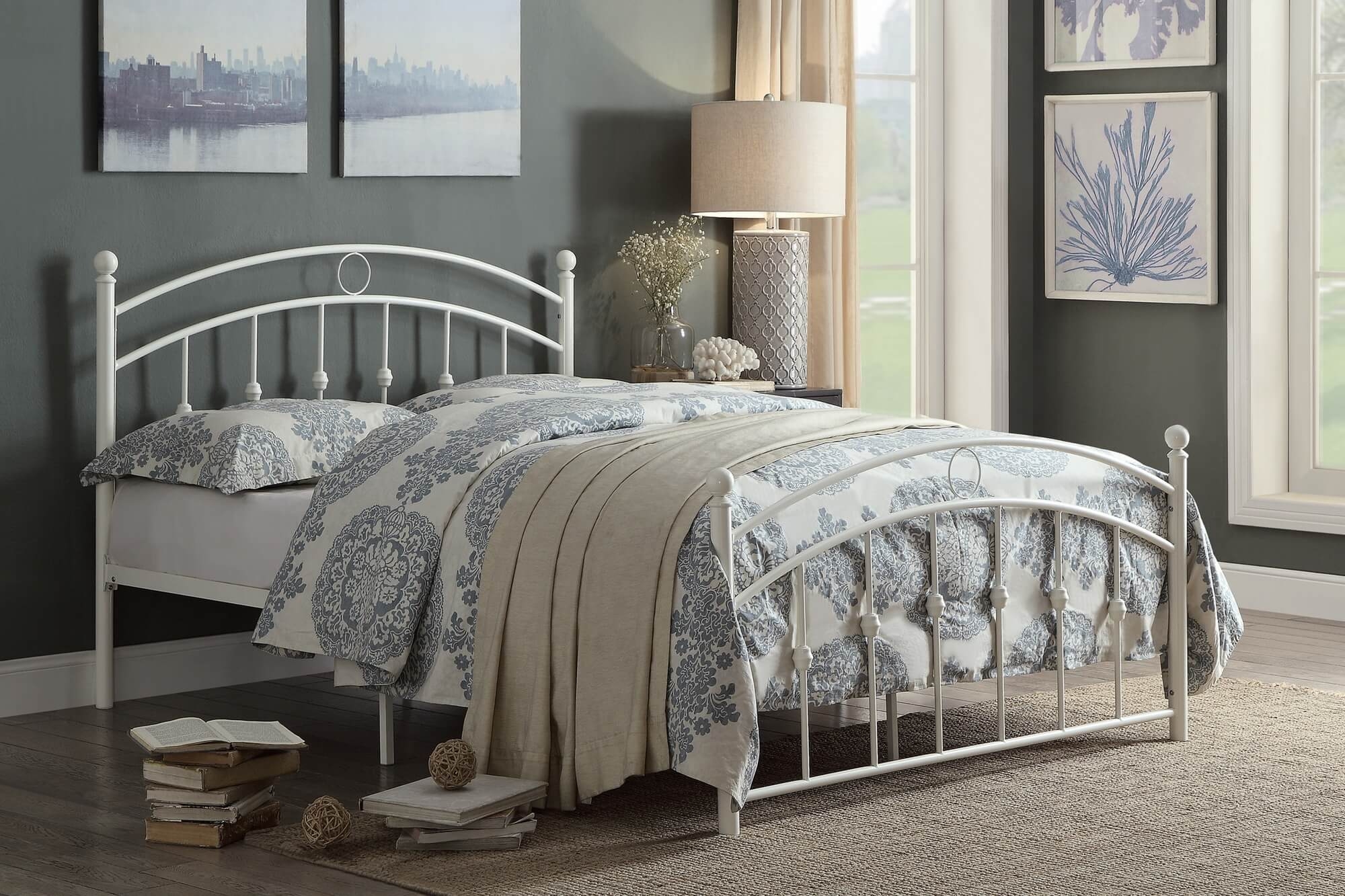 Tiana Metal Platform Bed, Full Size