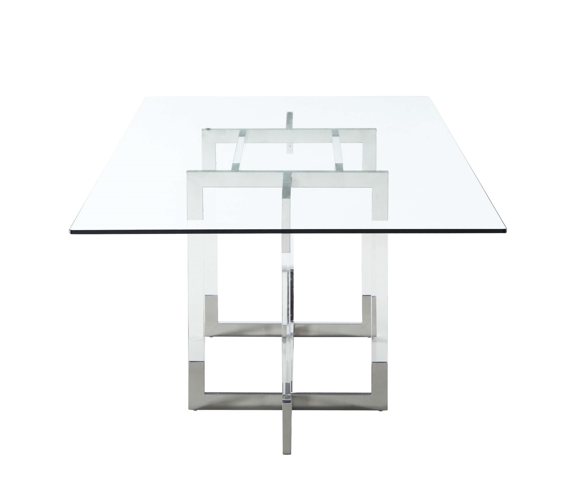 Yasmin Rectangular Glass Dining Table