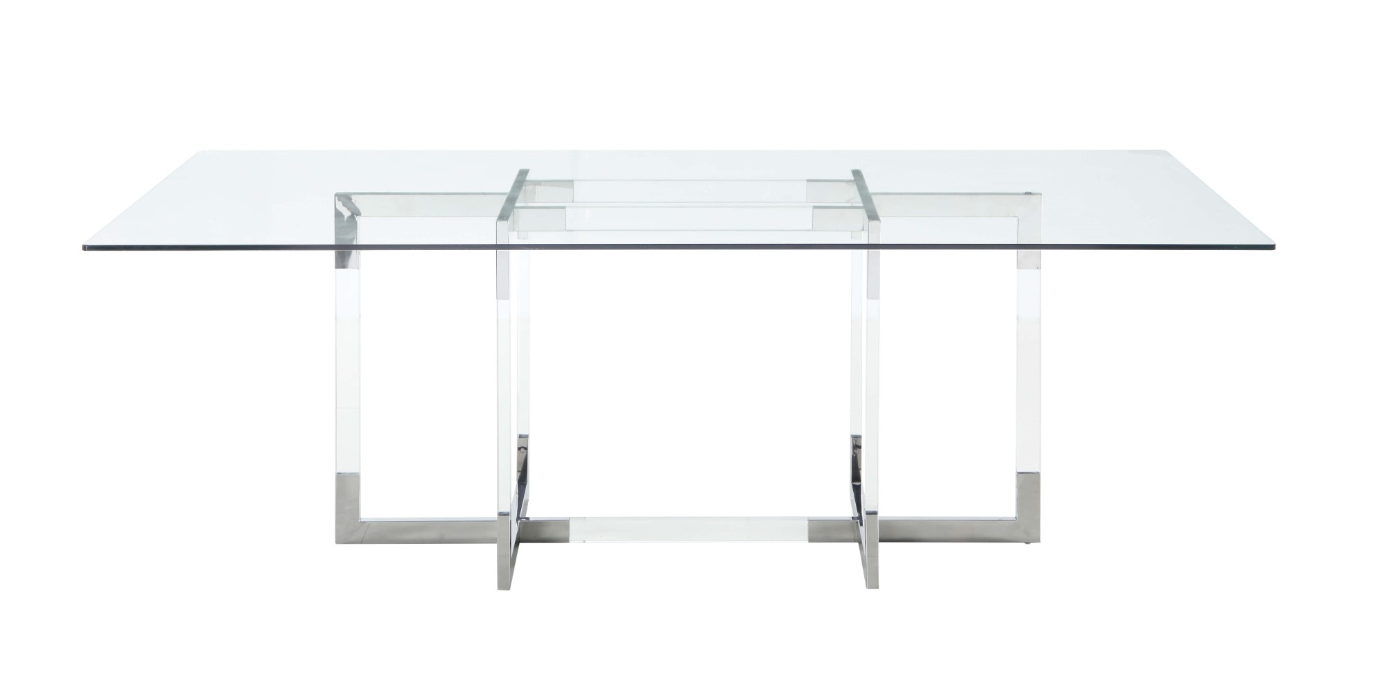 Yasmin Rectangular Glass Dining Table