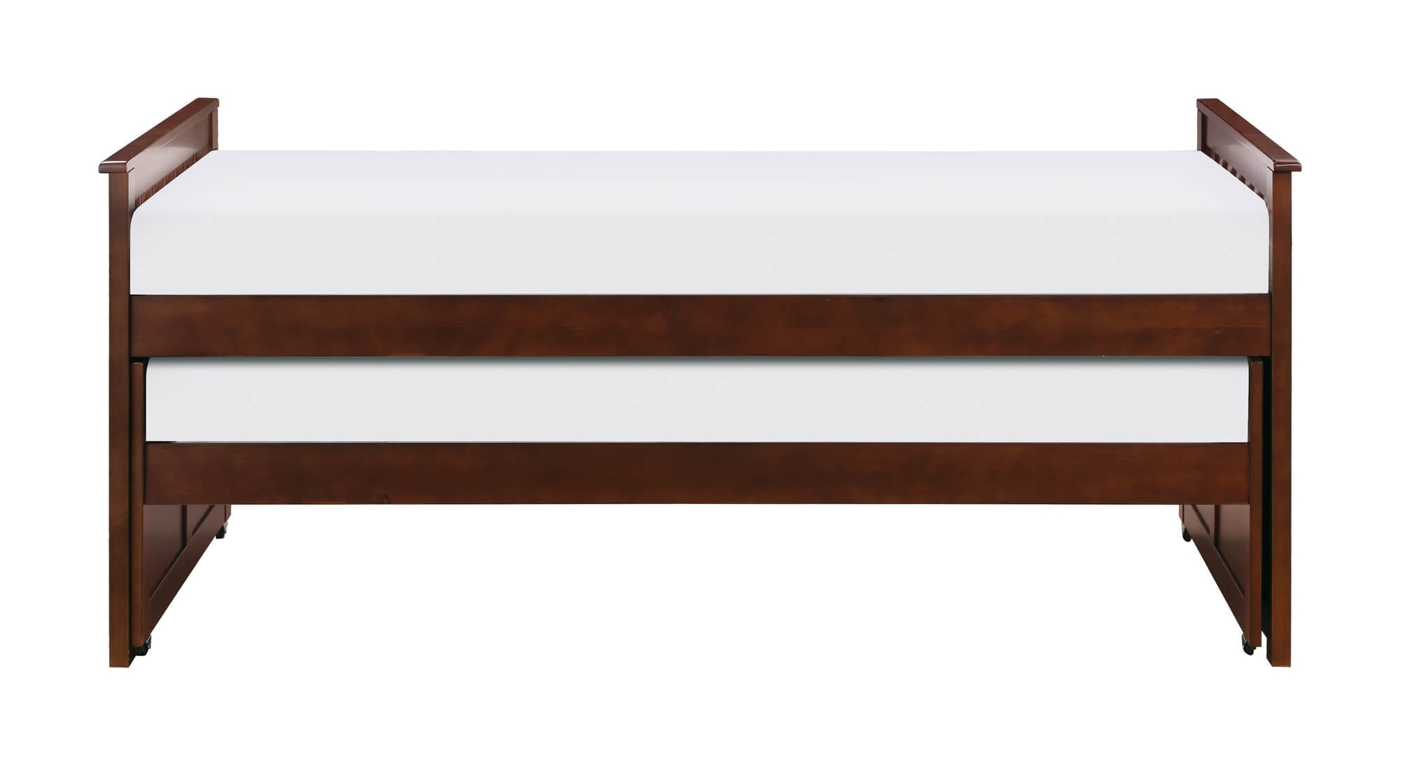 Rowe Wood/Wood Veneer Trundle Bed, Twin/Twin Size