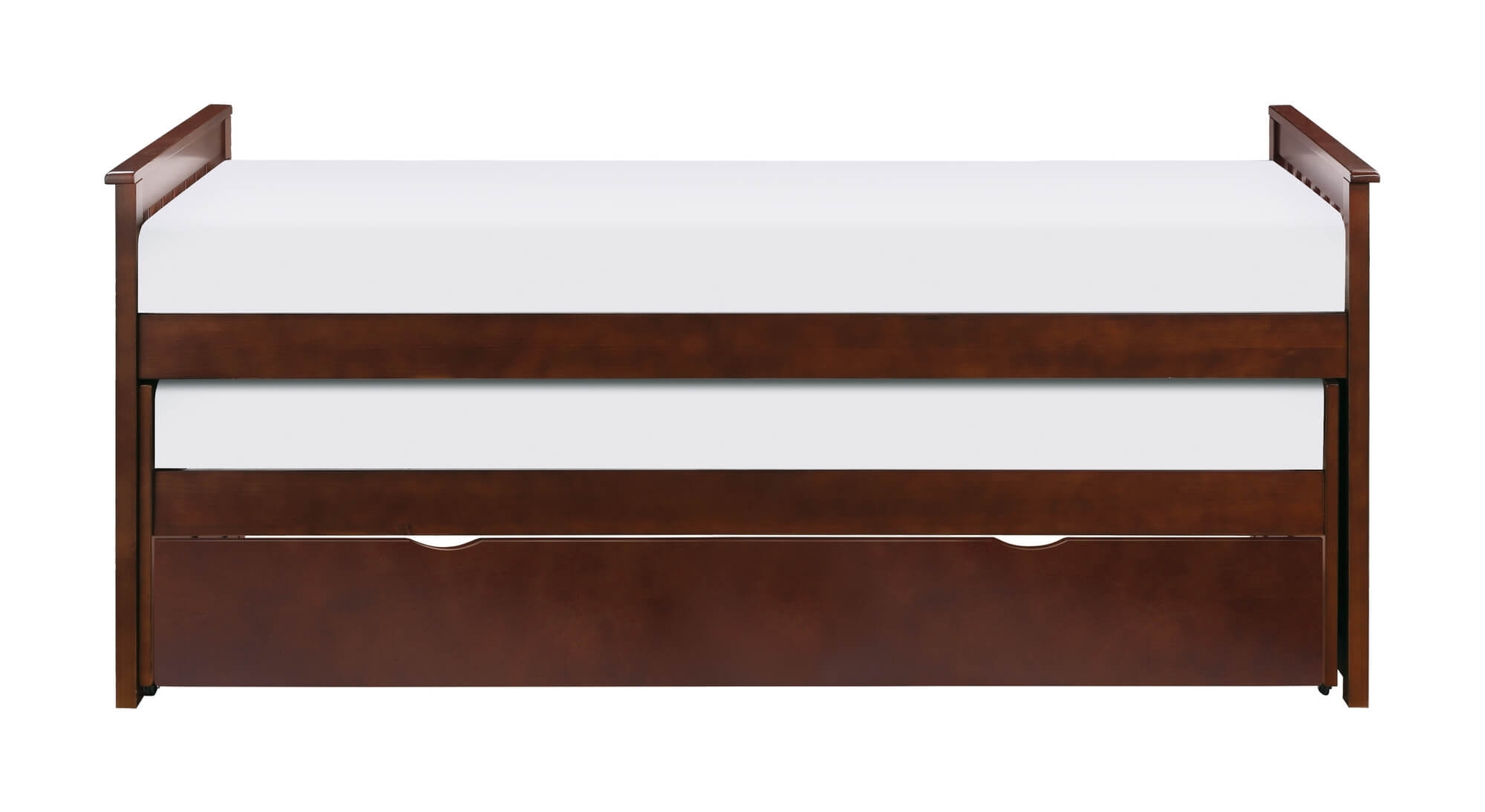 Rowe Wood/Wood Veneer Trundle Bed, Twin/Twin Size