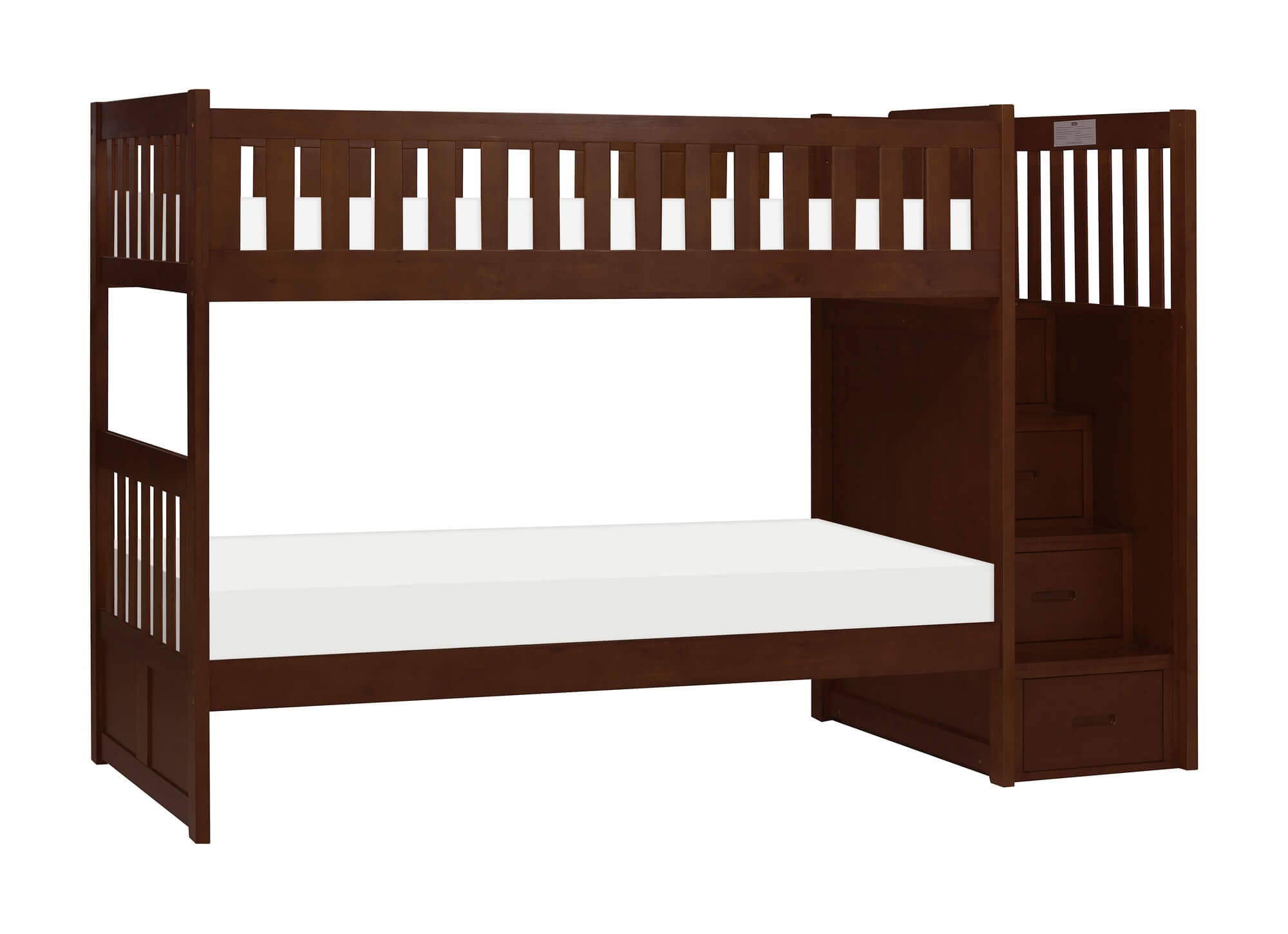 Rowe Wood/Wood Veneer Bunk Bed w/Reversible Step Storage
