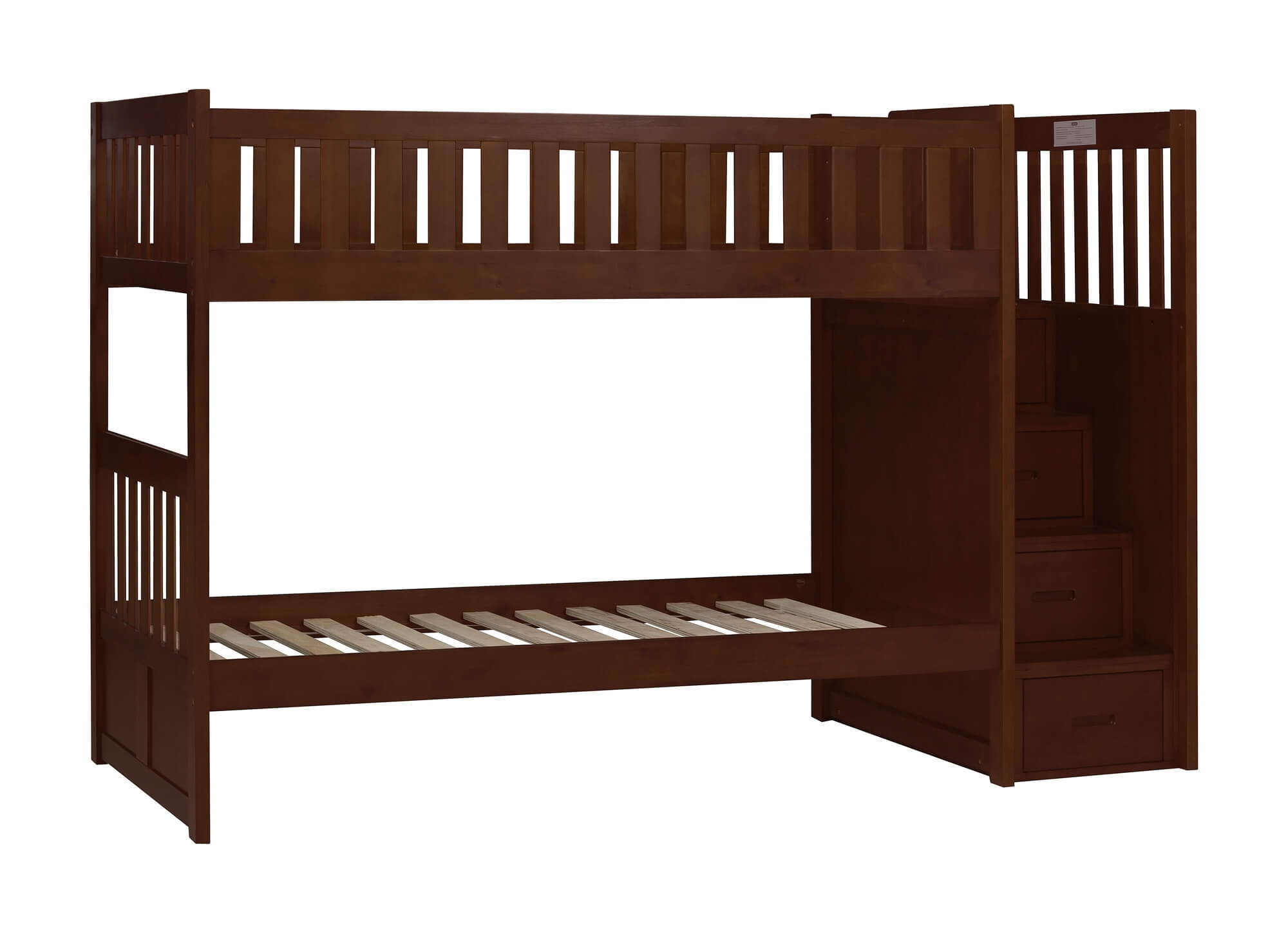 Rowe Wood/Wood Veneer Bunk Bed w/Reversible Step Storage