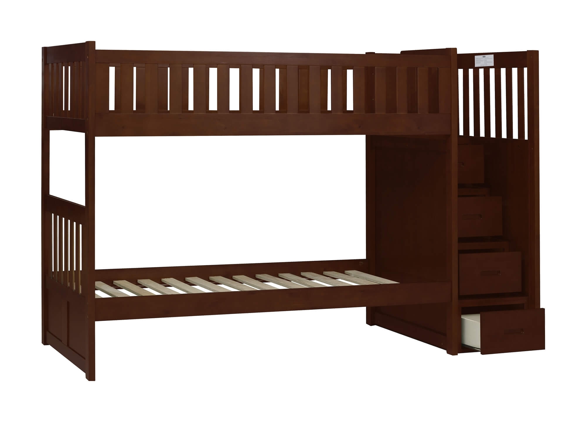 Rowe Wood/Wood Veneer Bunk Bed w/Reversible Step Storage
