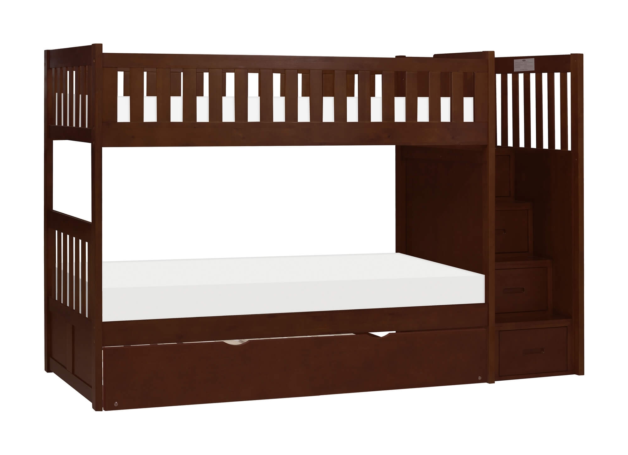 Rowe Wood/Wood Veneer Bunk Bed w/Reversible Step Storage