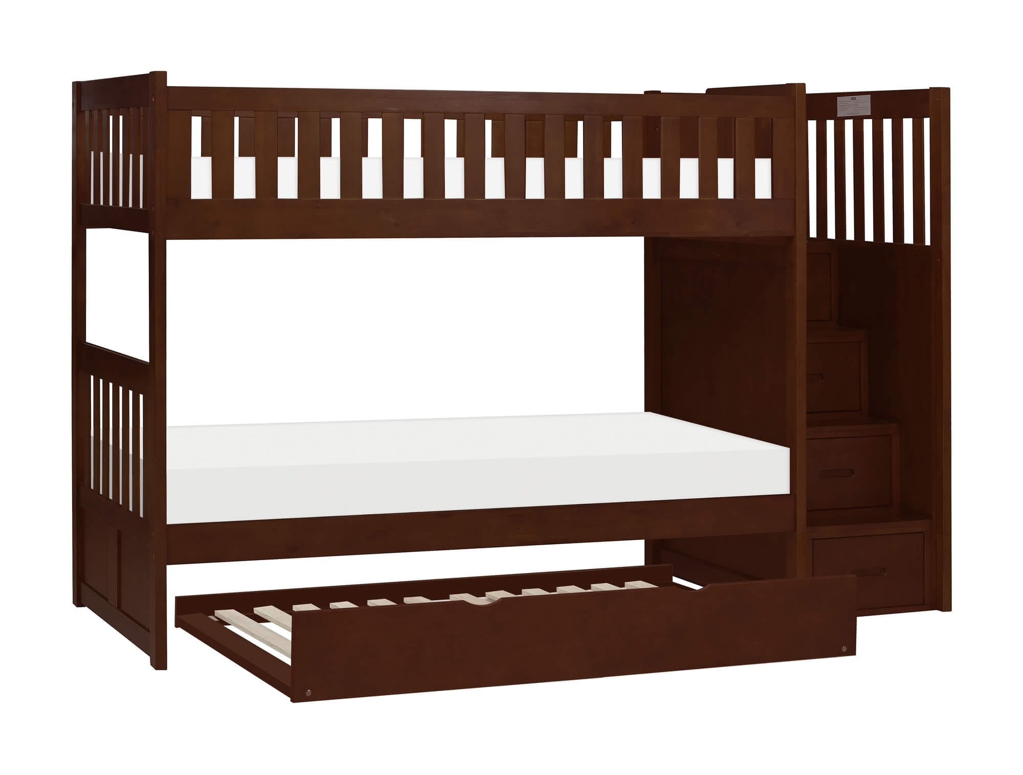 Rowe Wood/Wood Veneer Bunk Bed w/Reversible Step Storage