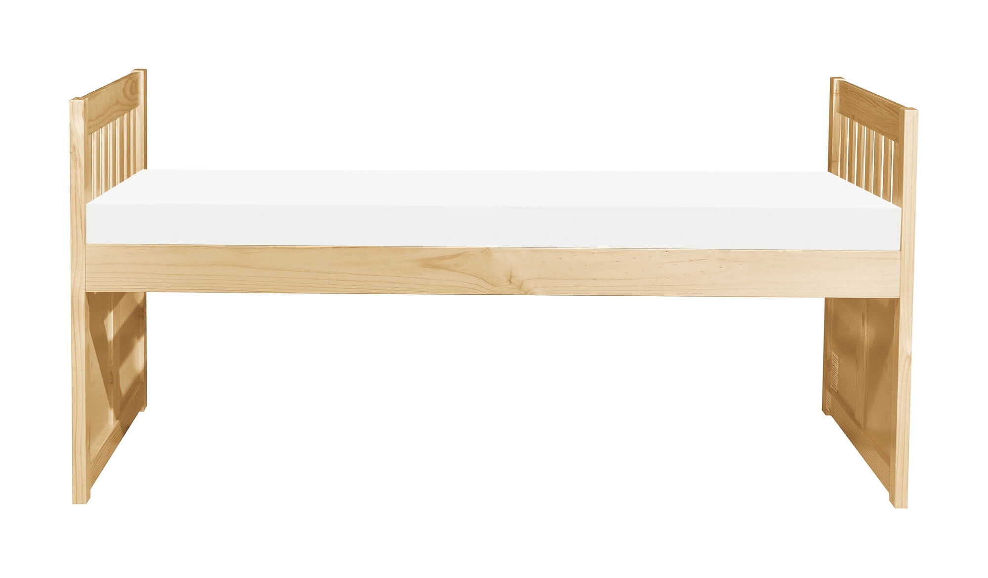 Bartly Wood/Wood Veneer Storage Trundle Bed, Twin/Twin Size