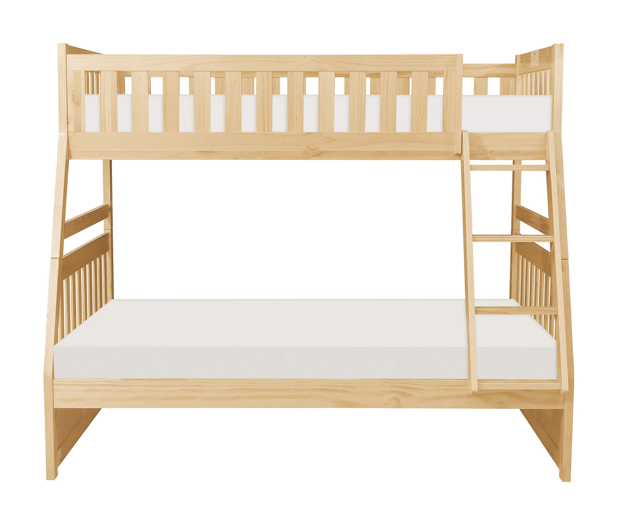 Bartly Wood/Wood Veneer Bunk Bed, Twin/Full Size