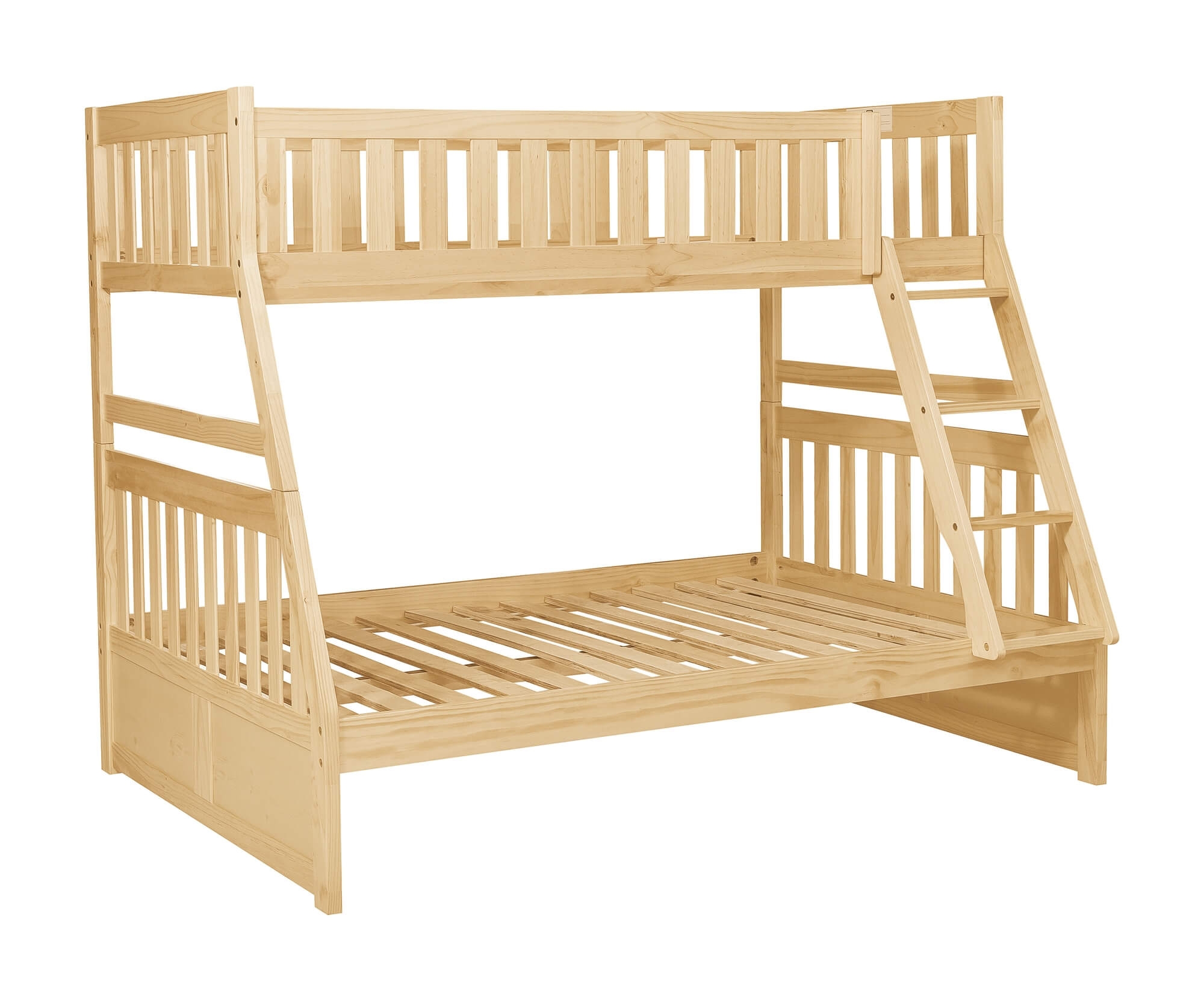 Bartly Wood/Wood Veneer Bunk Bed, Twin/Full Size
