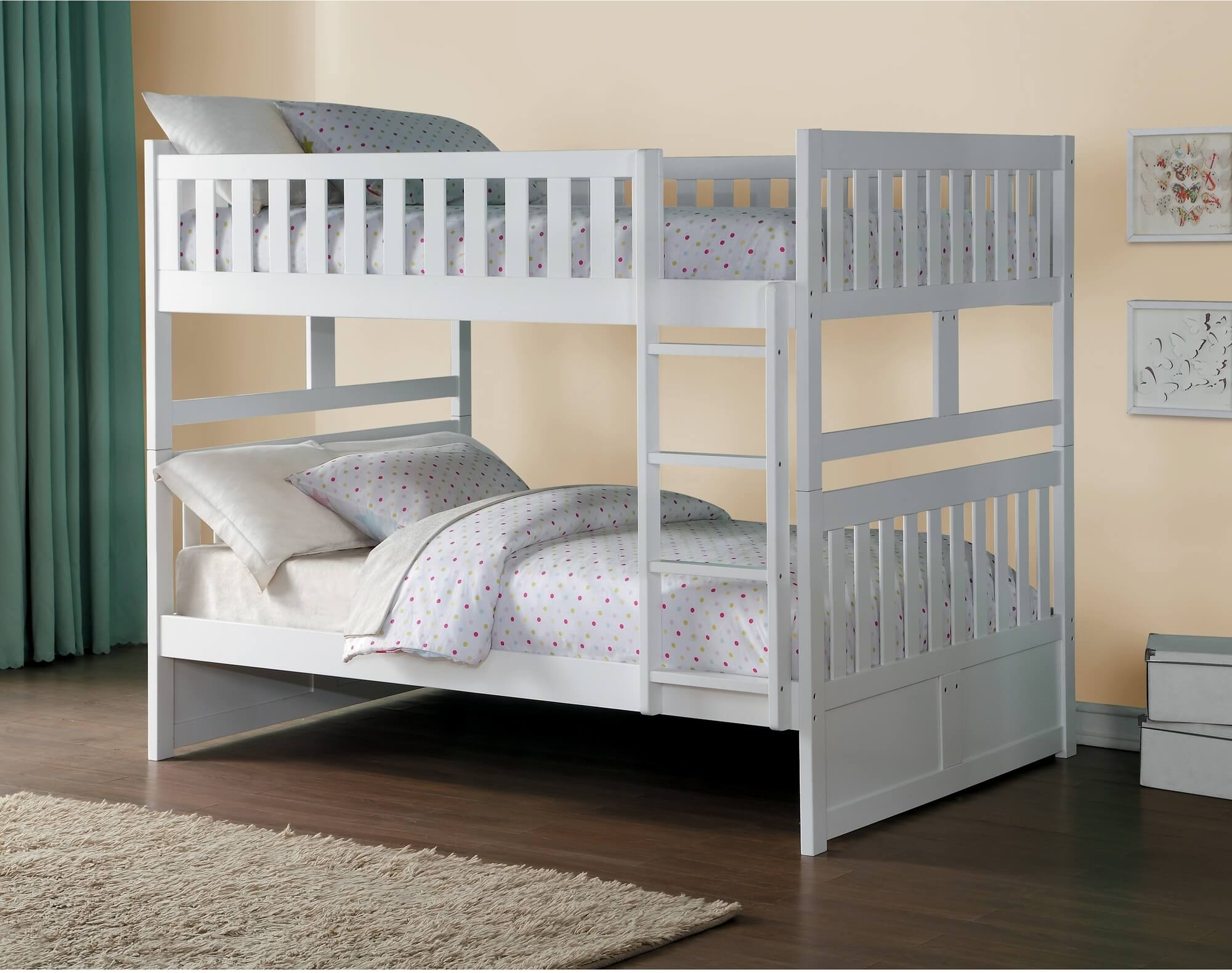 Galen Wood Bunk Bed, Full/Full Size