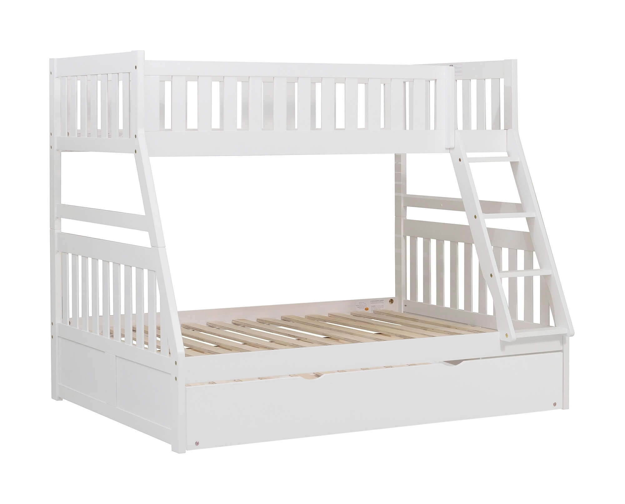 Galen Wood Bunk Bed w/ Twin Trundle, Twin/Full Size