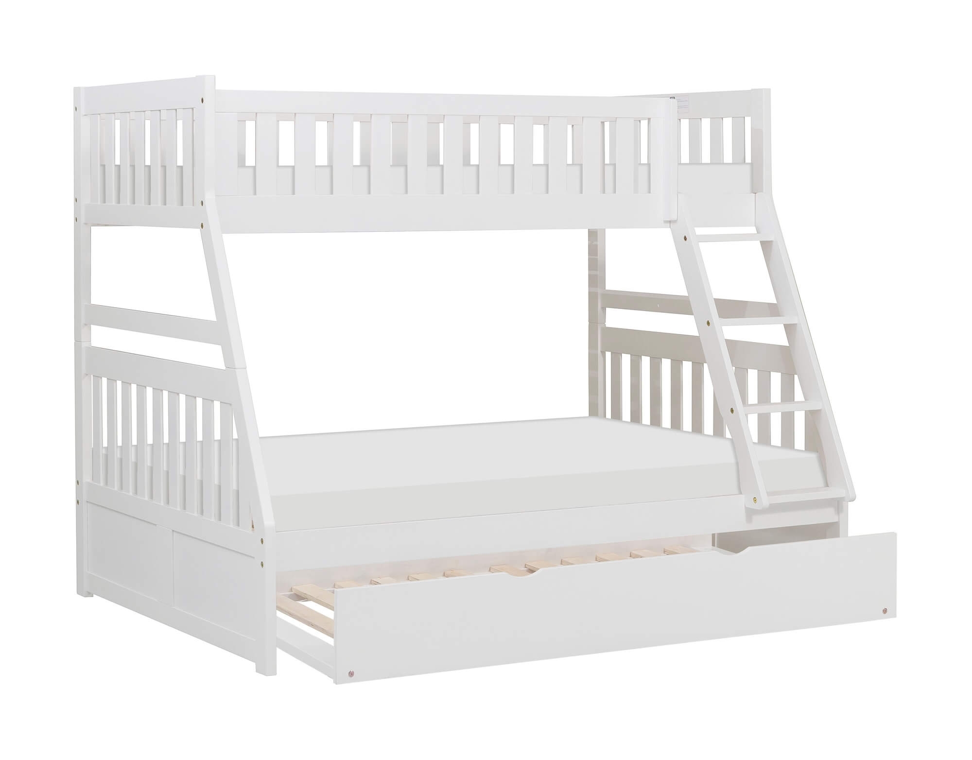 Galen Wood Bunk Bed w/ Twin Trundle, Twin/Full Size
