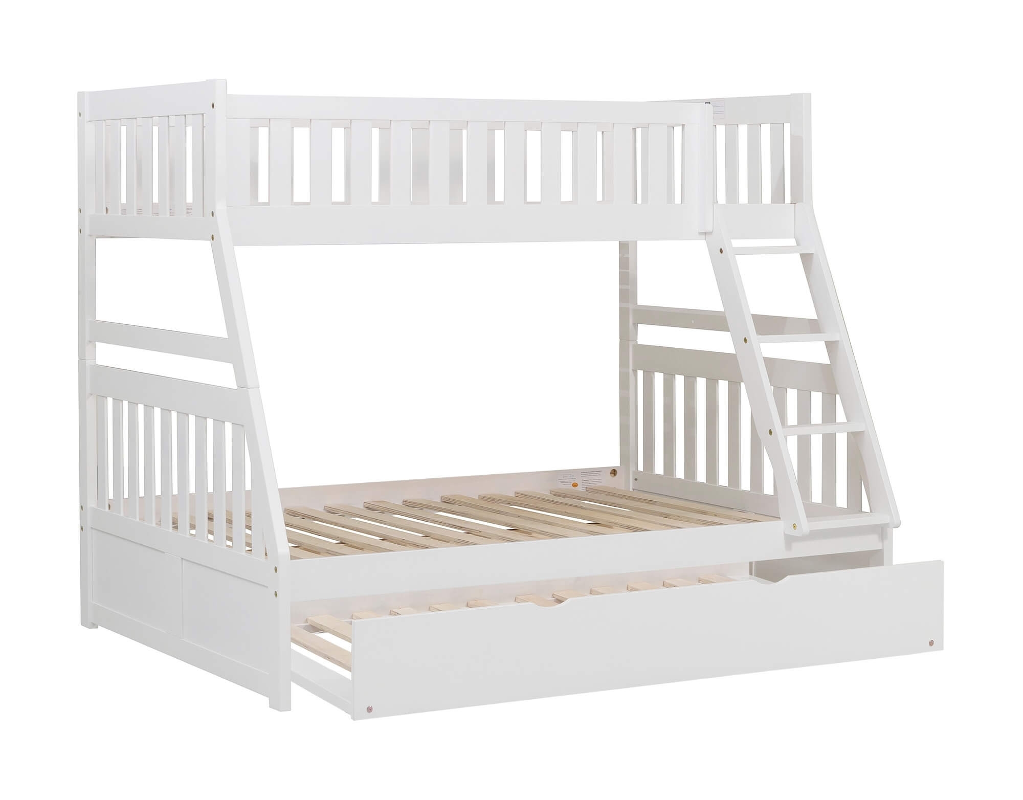 Galen Wood Bunk Bed w/ Twin Trundle, Twin/Full Size