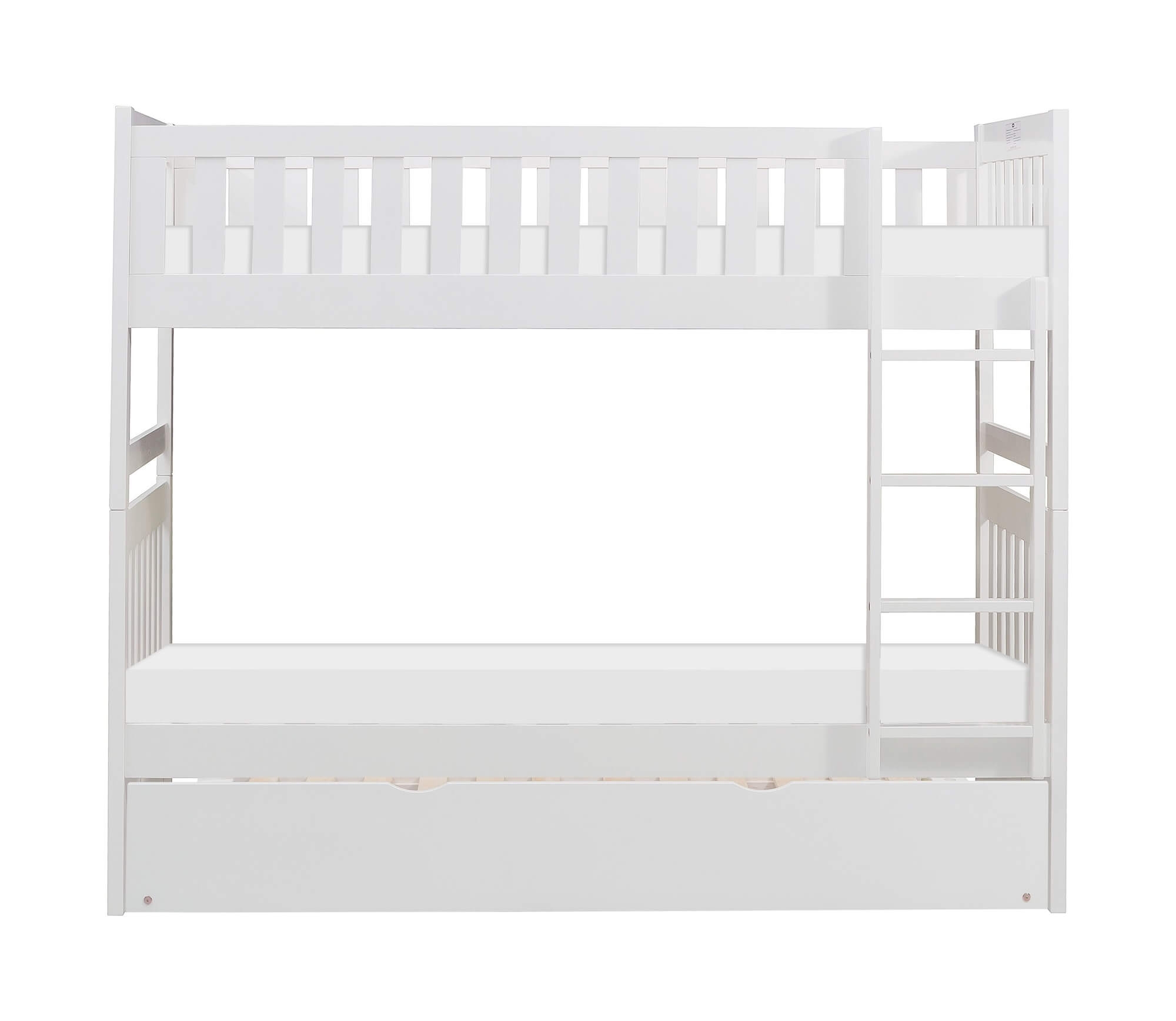 Galen Wood Bunk Bed w/ Twin Trundle, Twin/Twin Size