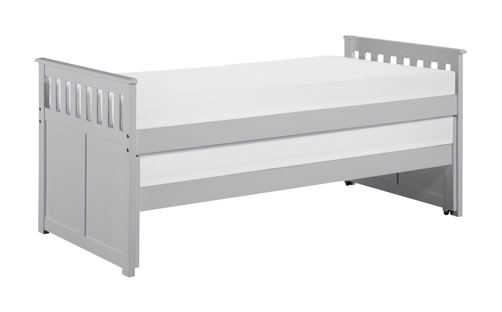 Orion Wood Trundle Bed, Twin/Twin Size