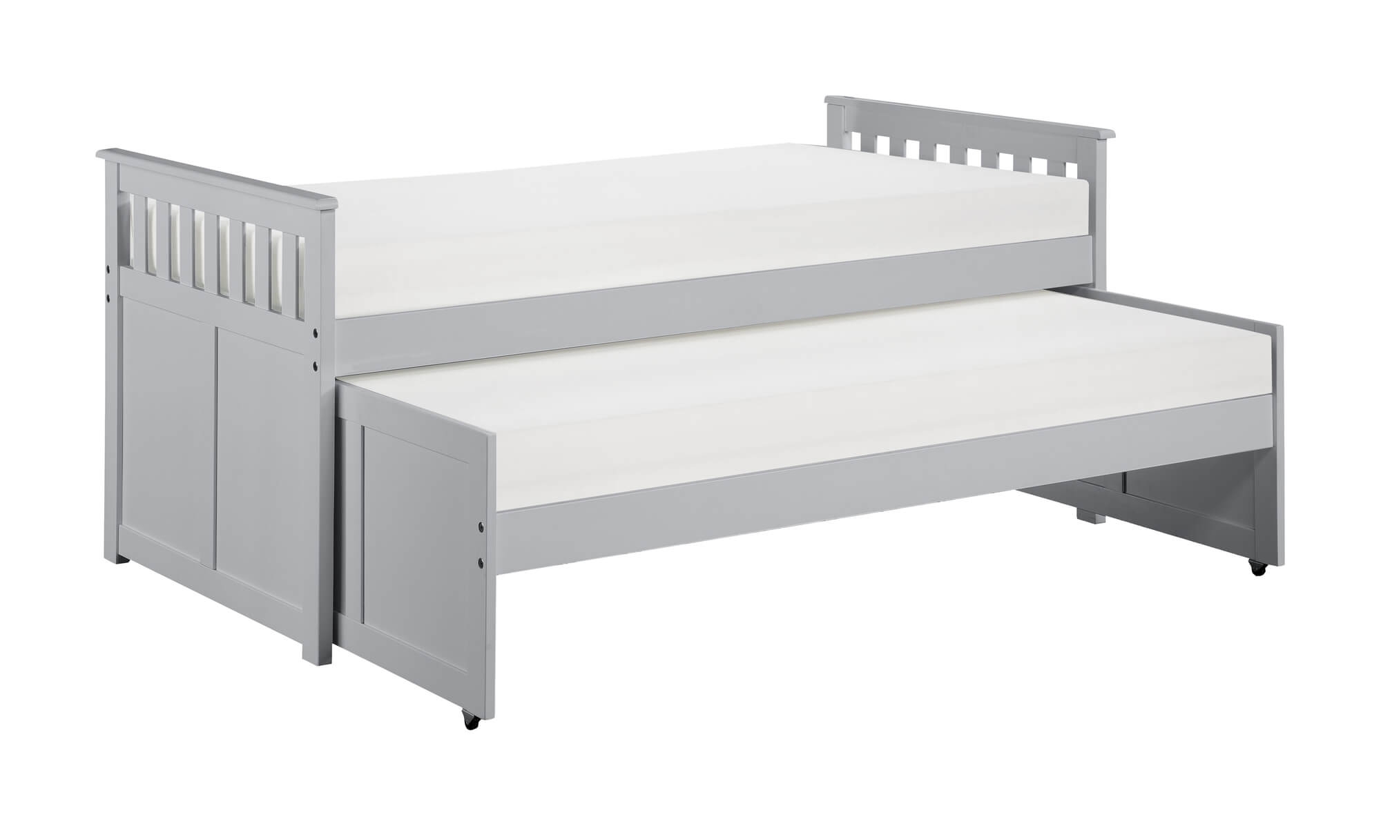 Orion Wood Trundle Bed, Twin/Twin Size