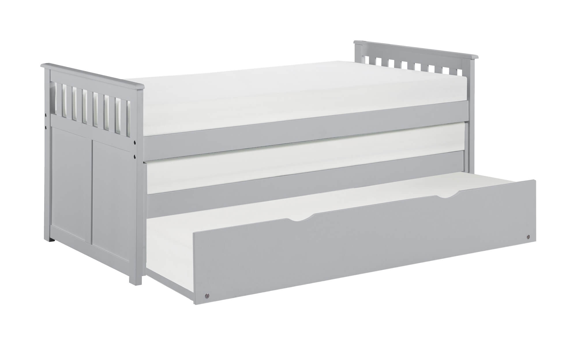 Orion Wood Trundle Bed, Twin/Twin Size